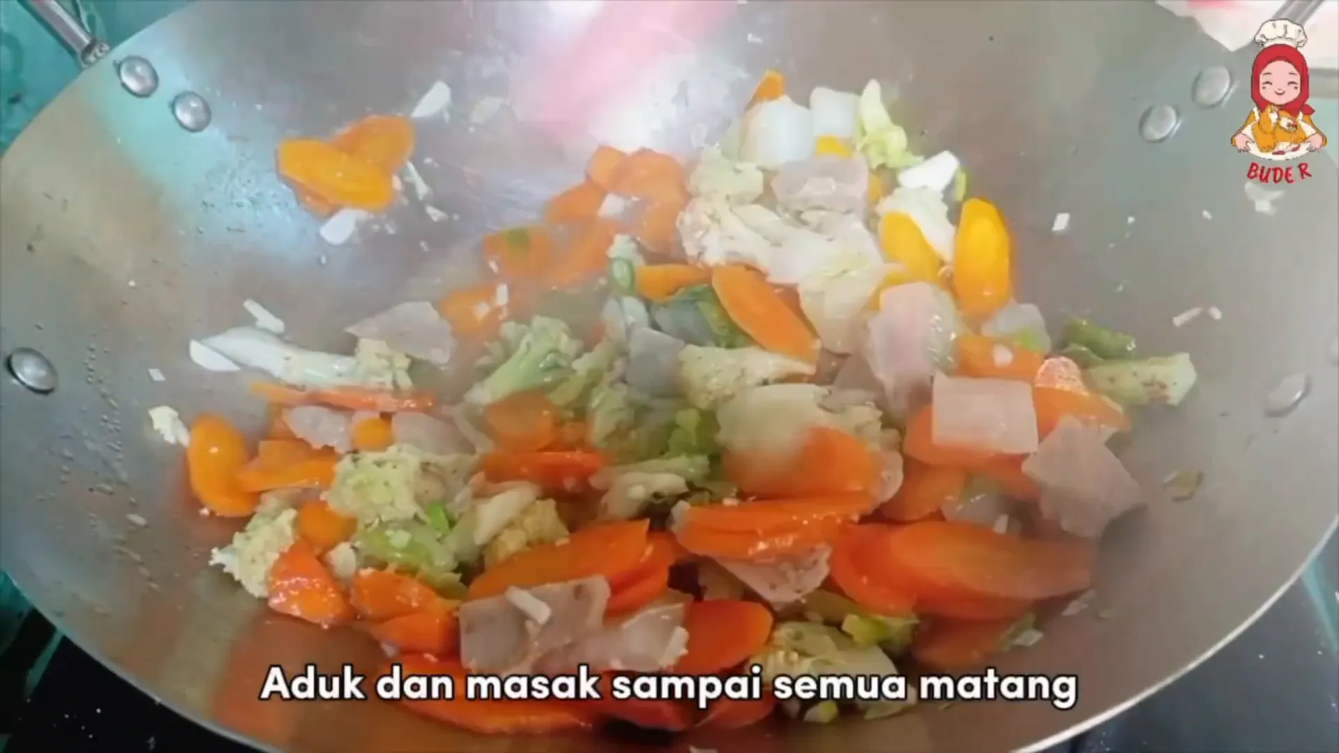 Tampilan awal capcay sayur dengan kuah lezat