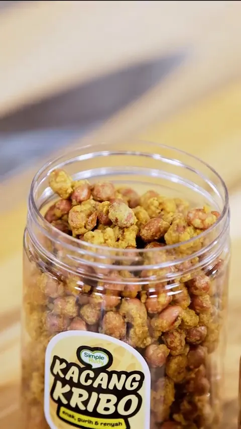 Kacang Kribo yang sudah matang, renyah dan siap dikemas