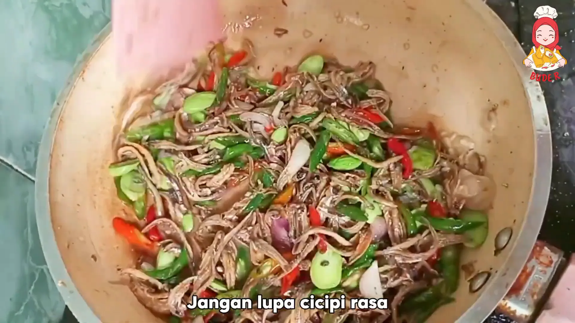 Tumis teri siap disajikan