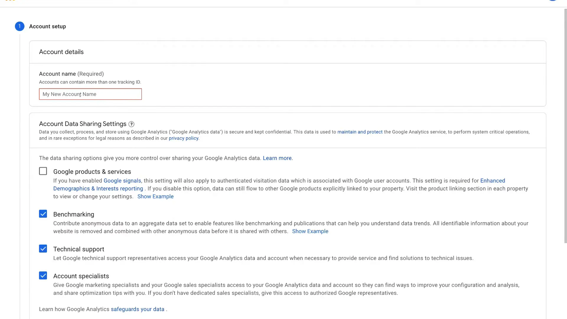 Configuration de Google Analytics