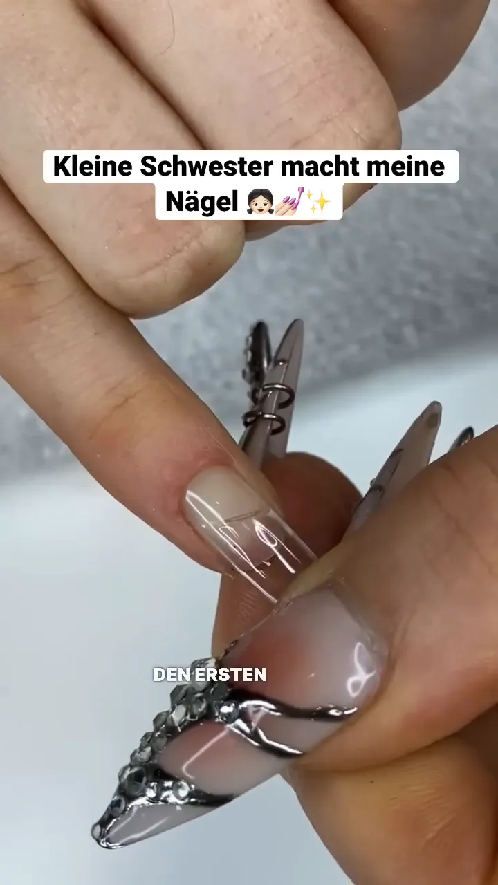 Nageltip selbst aufgetragen