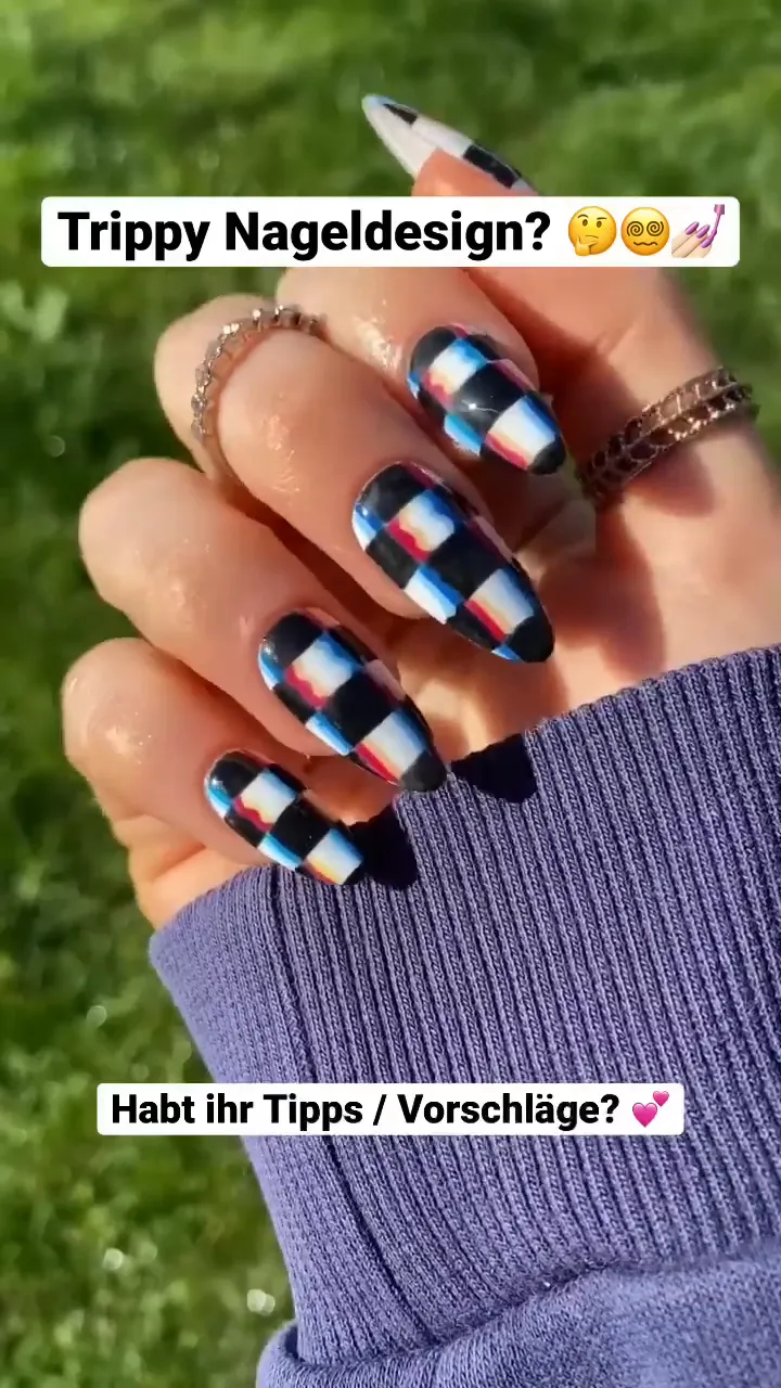 Nageldesign mit leicht sichtbarem Effekt