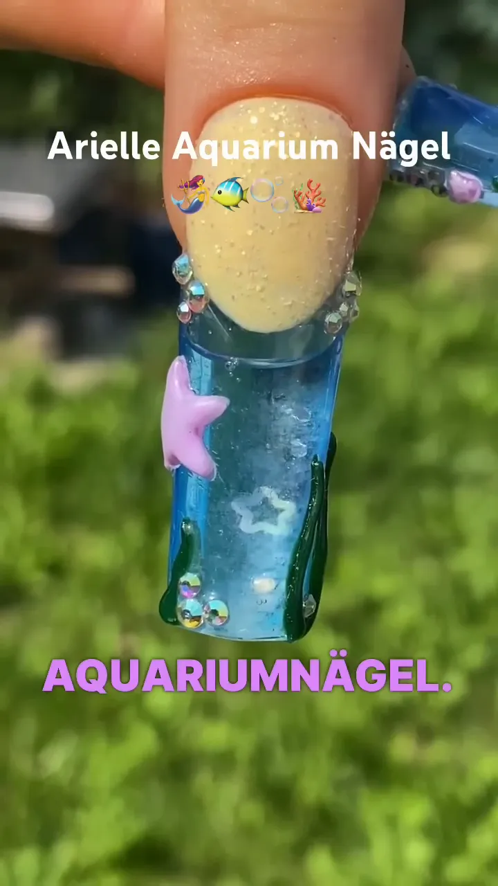 Fertige Meerjungfrau Aquarium Nägel