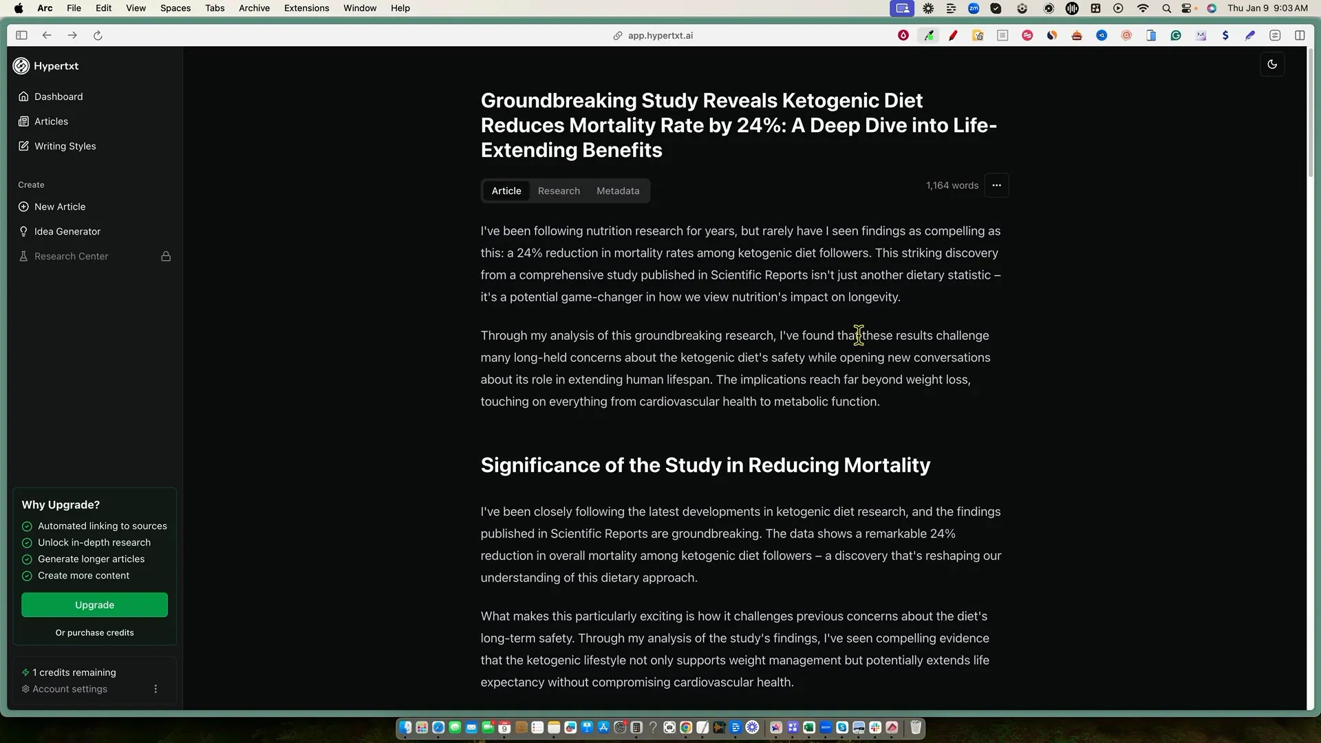 Final thoughts on Hypertext AI writing software