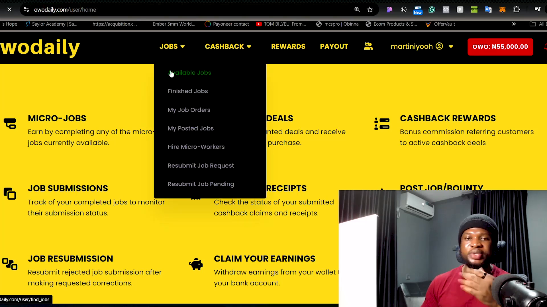OwoDaily platform overview