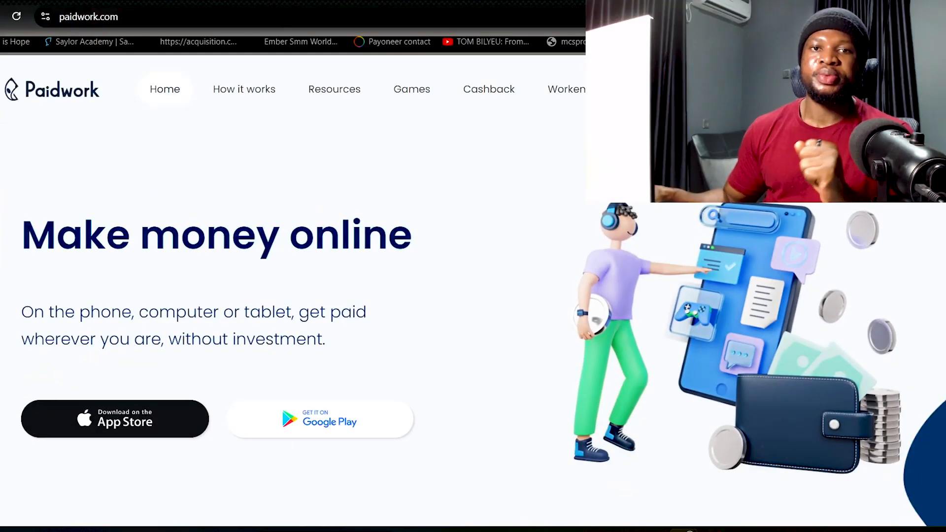 PaidWork app overview