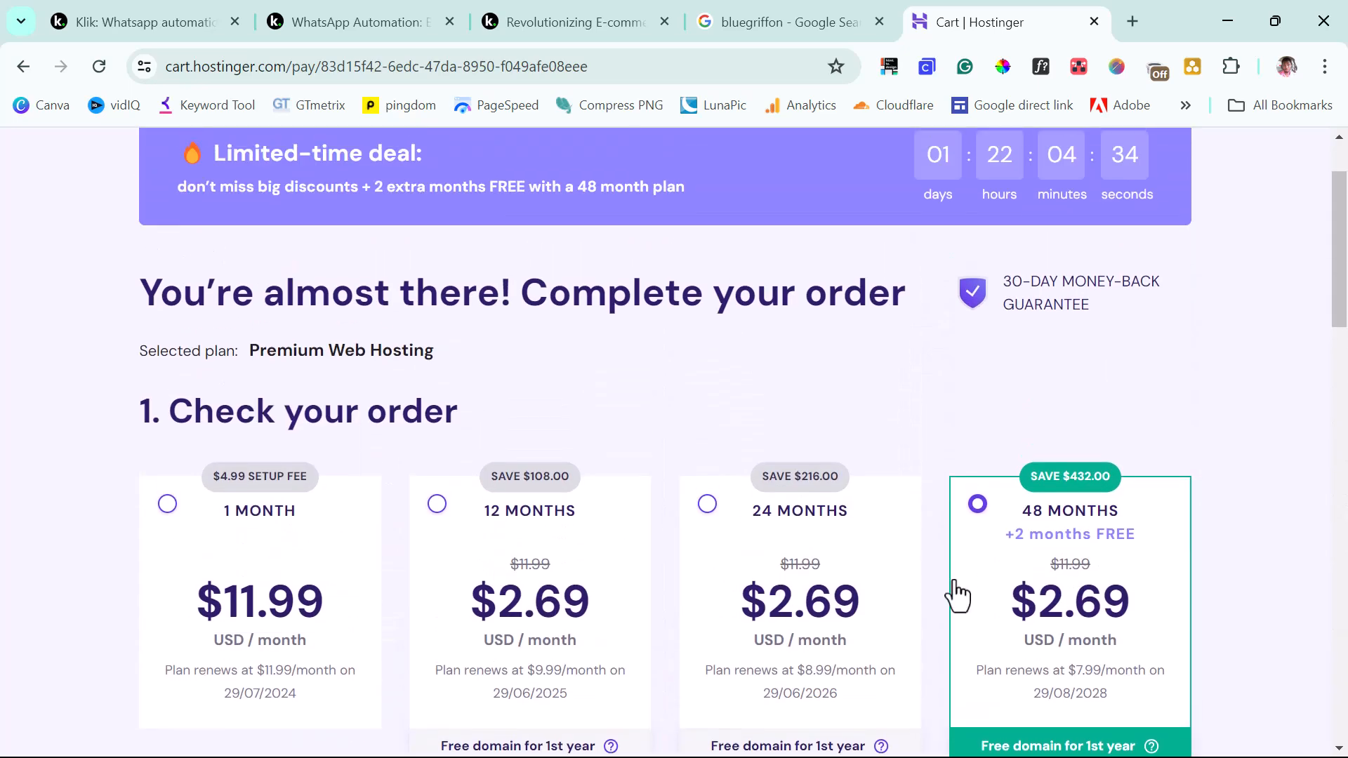 Hostinger Pricing Plans