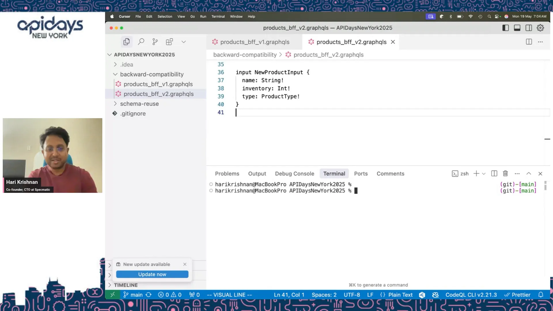 GraphQL SDL backward compatibility loop test