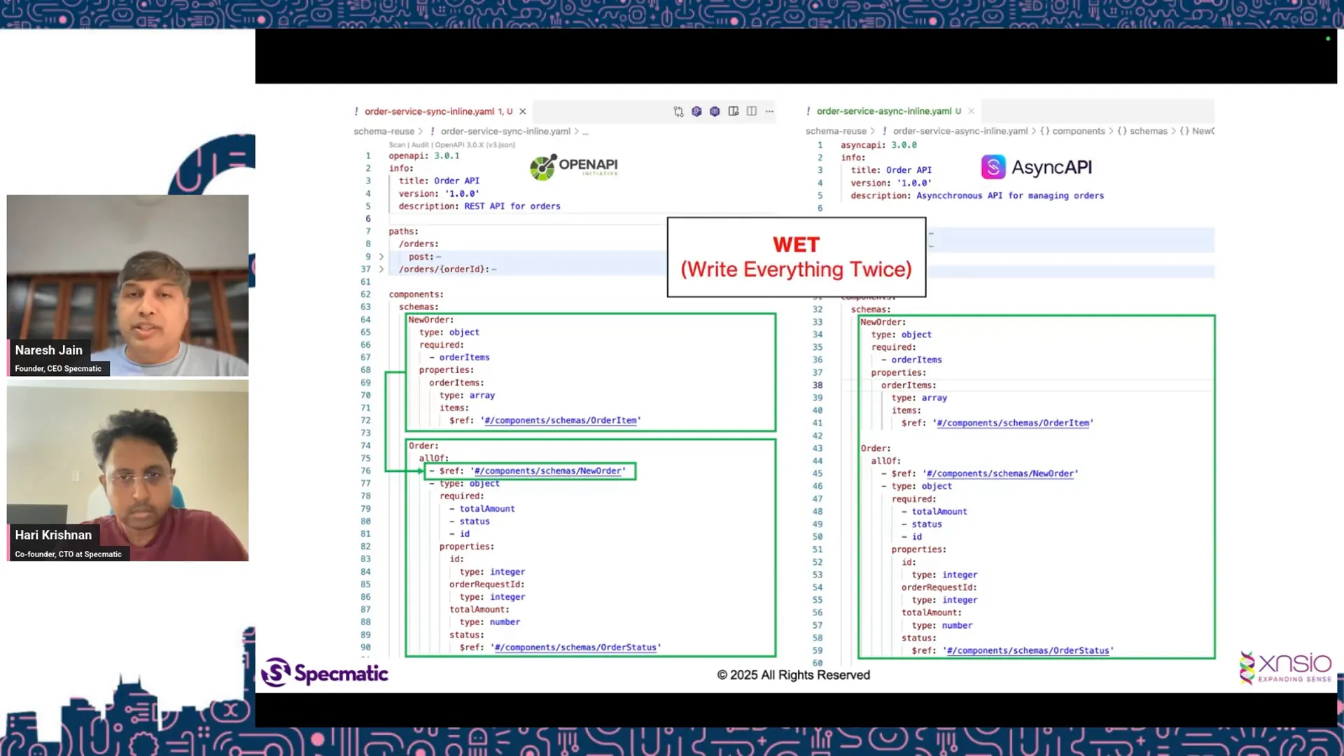 Example of duplicated schemas in OpenAPI and AsyncAPI specifications