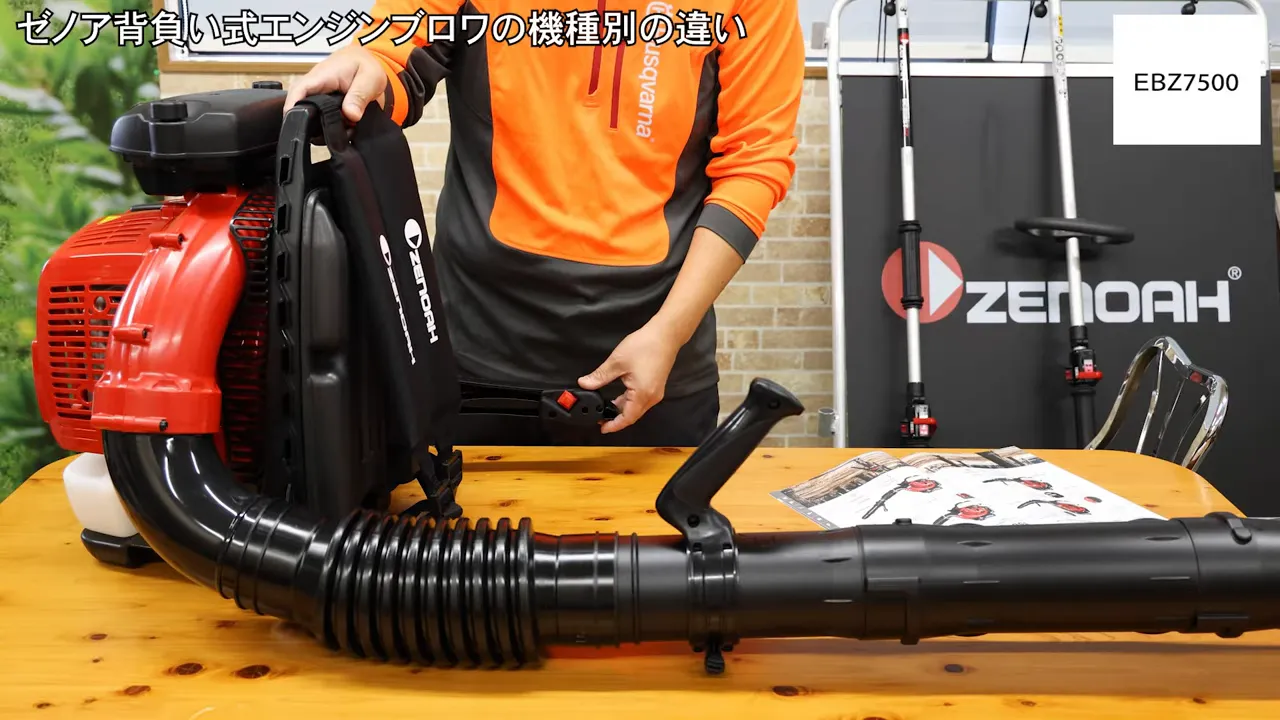 EBZ7500本体と左手スロットルレバーの位置