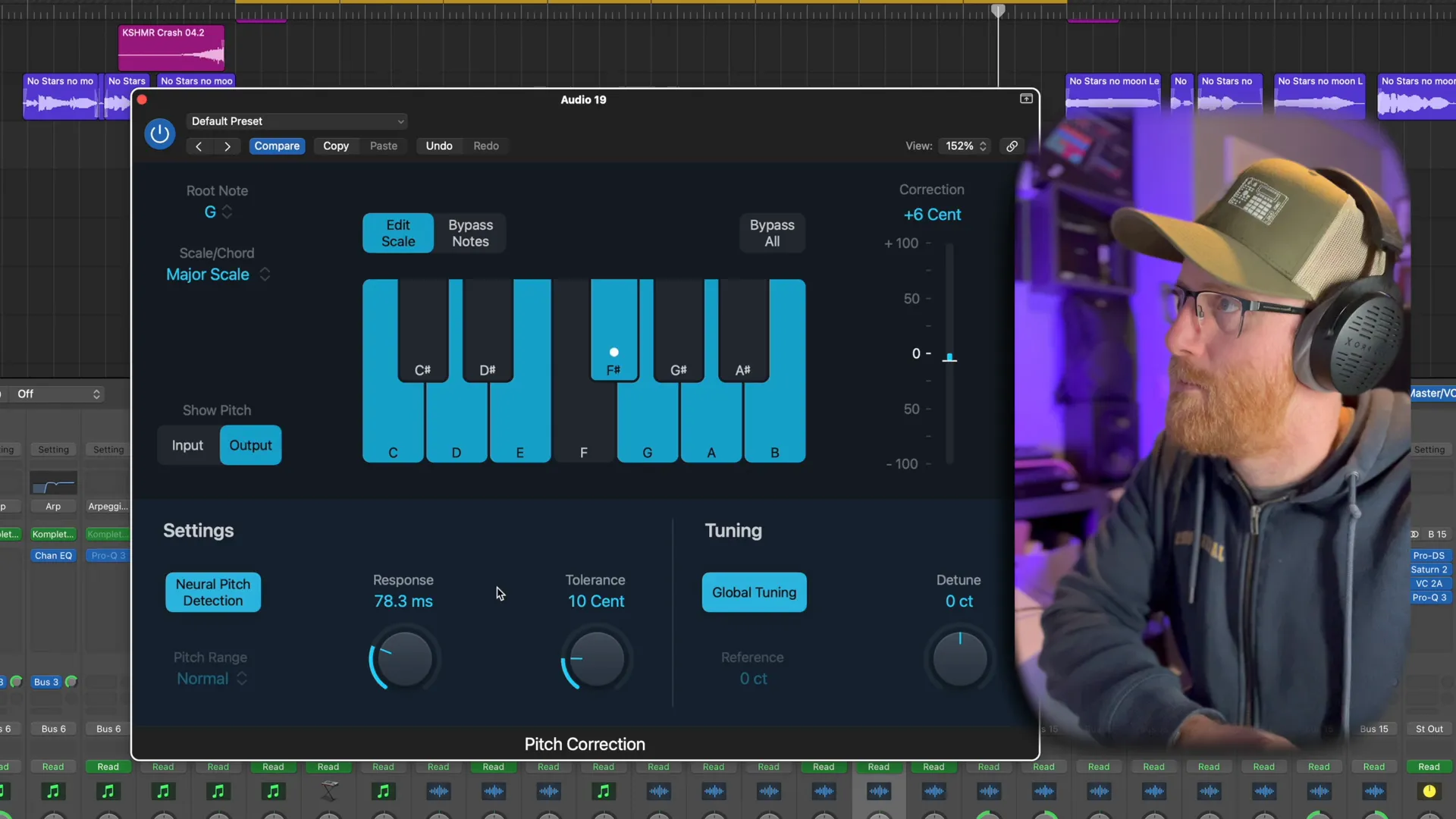 Adjusting response time and tolerance settings