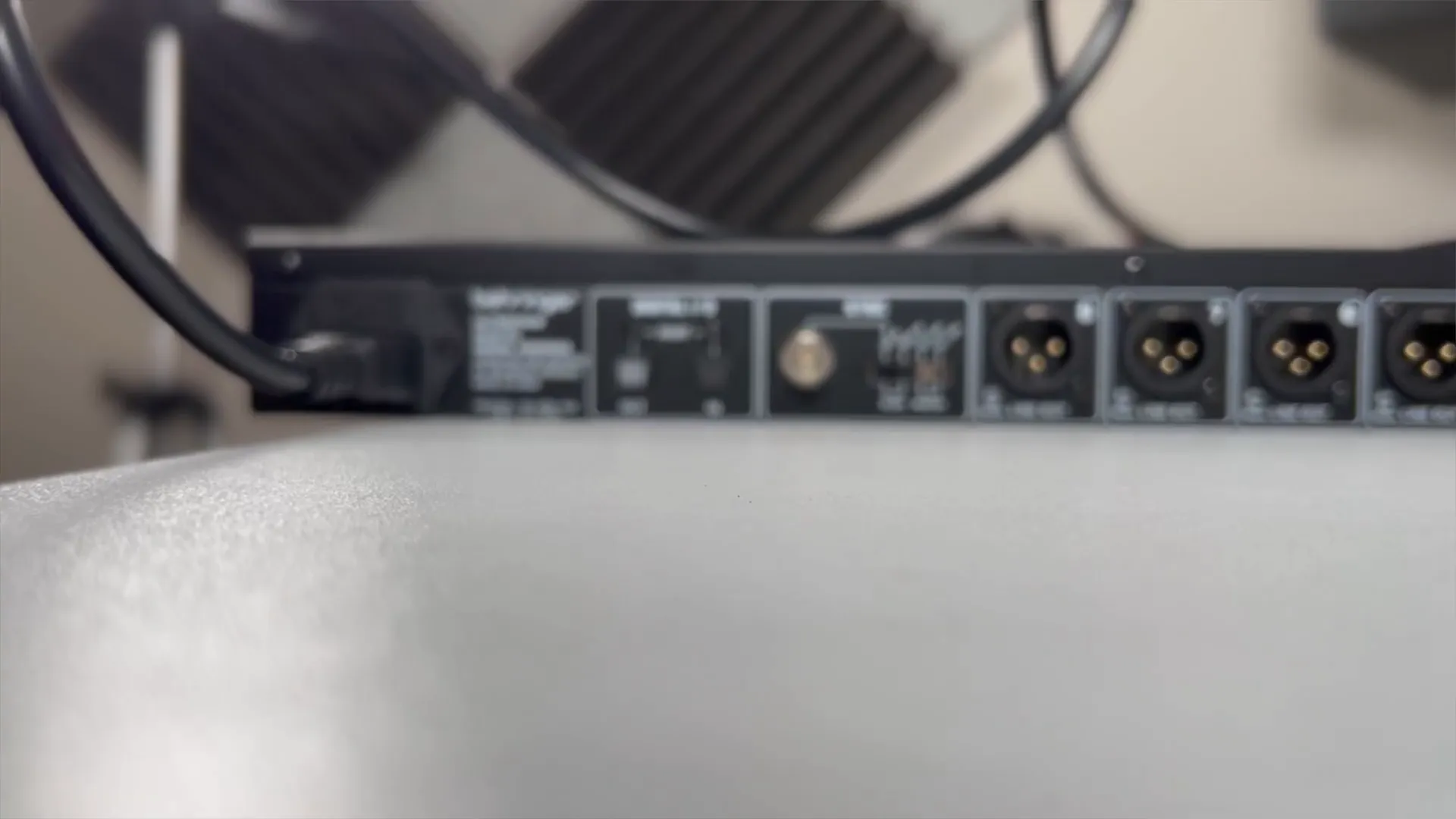 ADAT optical connection on an audio interface