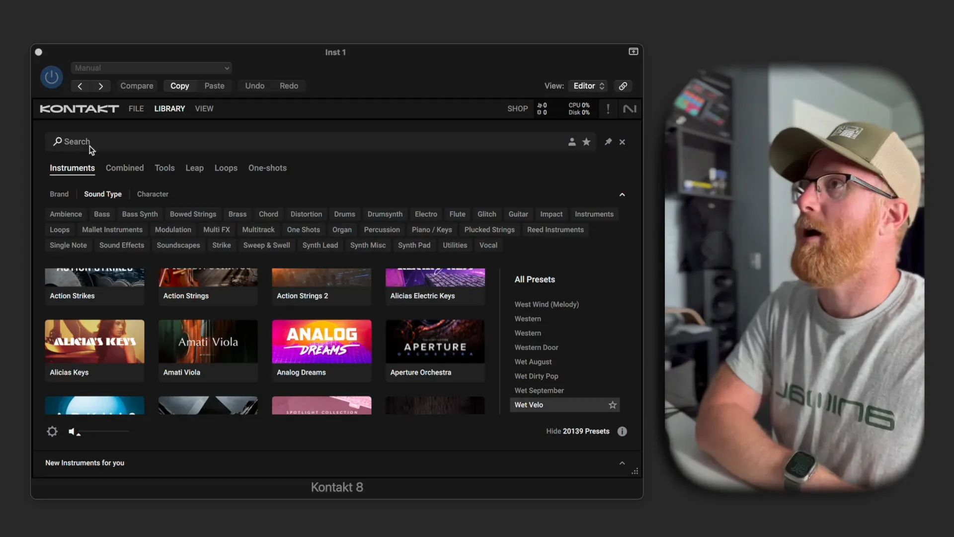 Combined presets feature in Kontakt 8