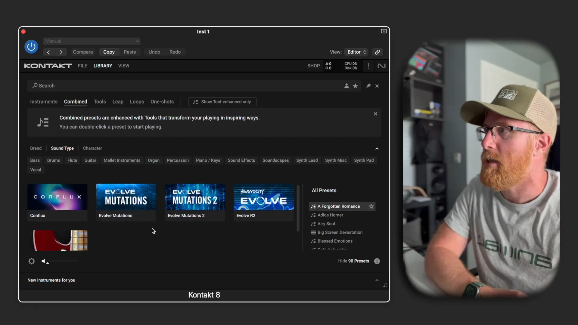 Accessing combined instruments in Kontakt 8