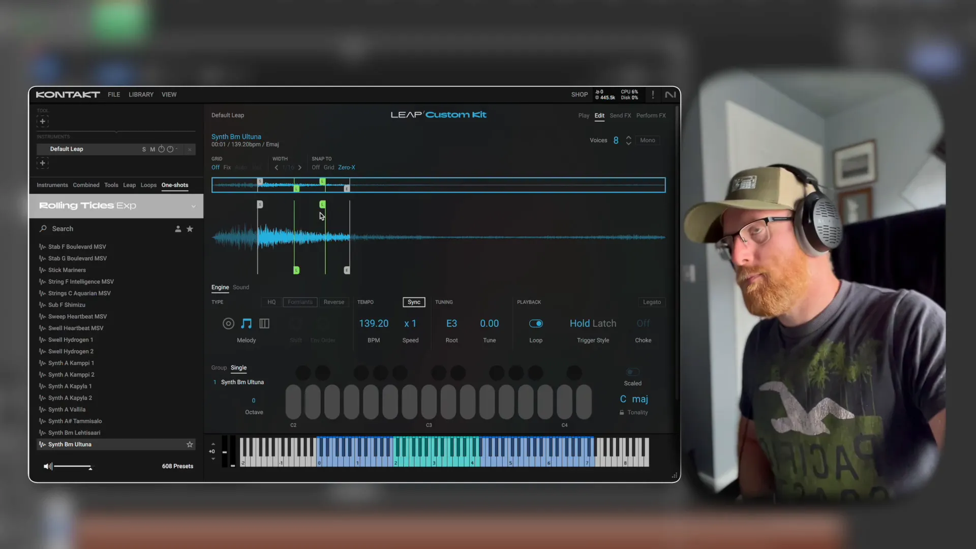 Setting loop points for samples