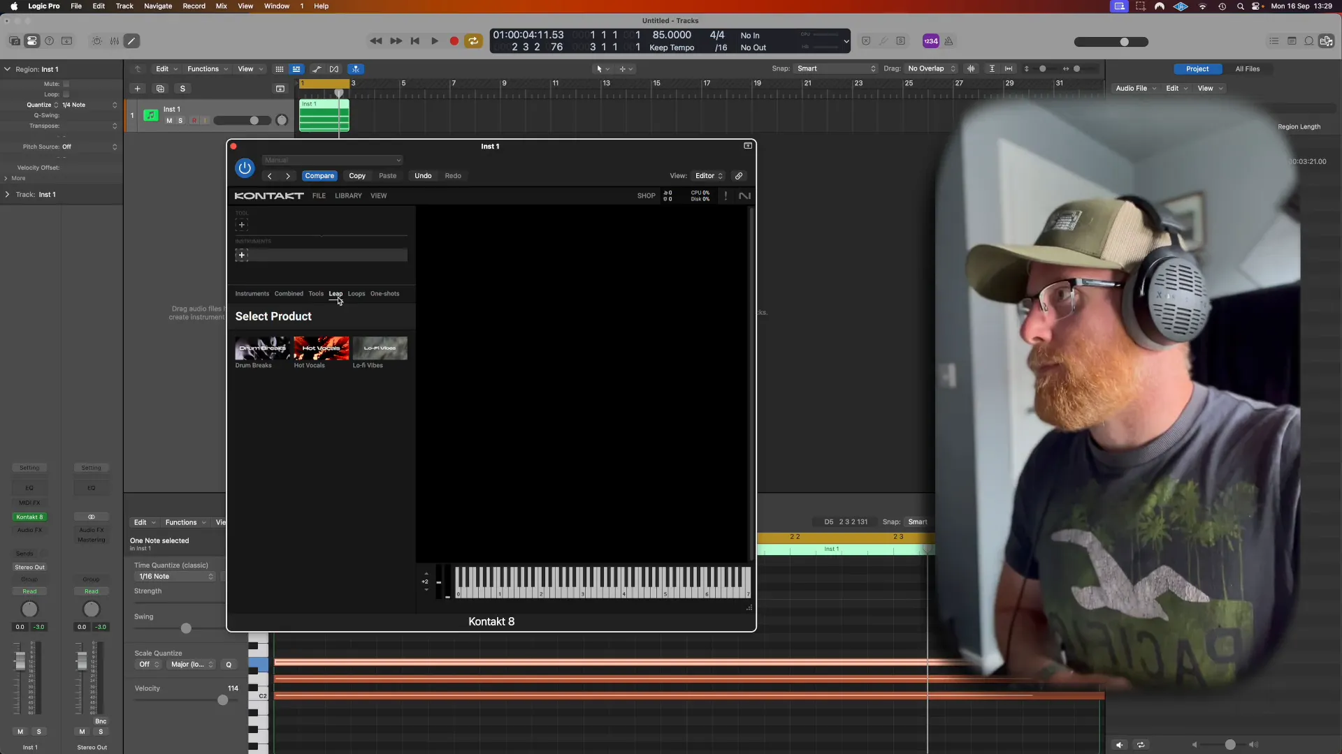 Accessing classic drum break options
