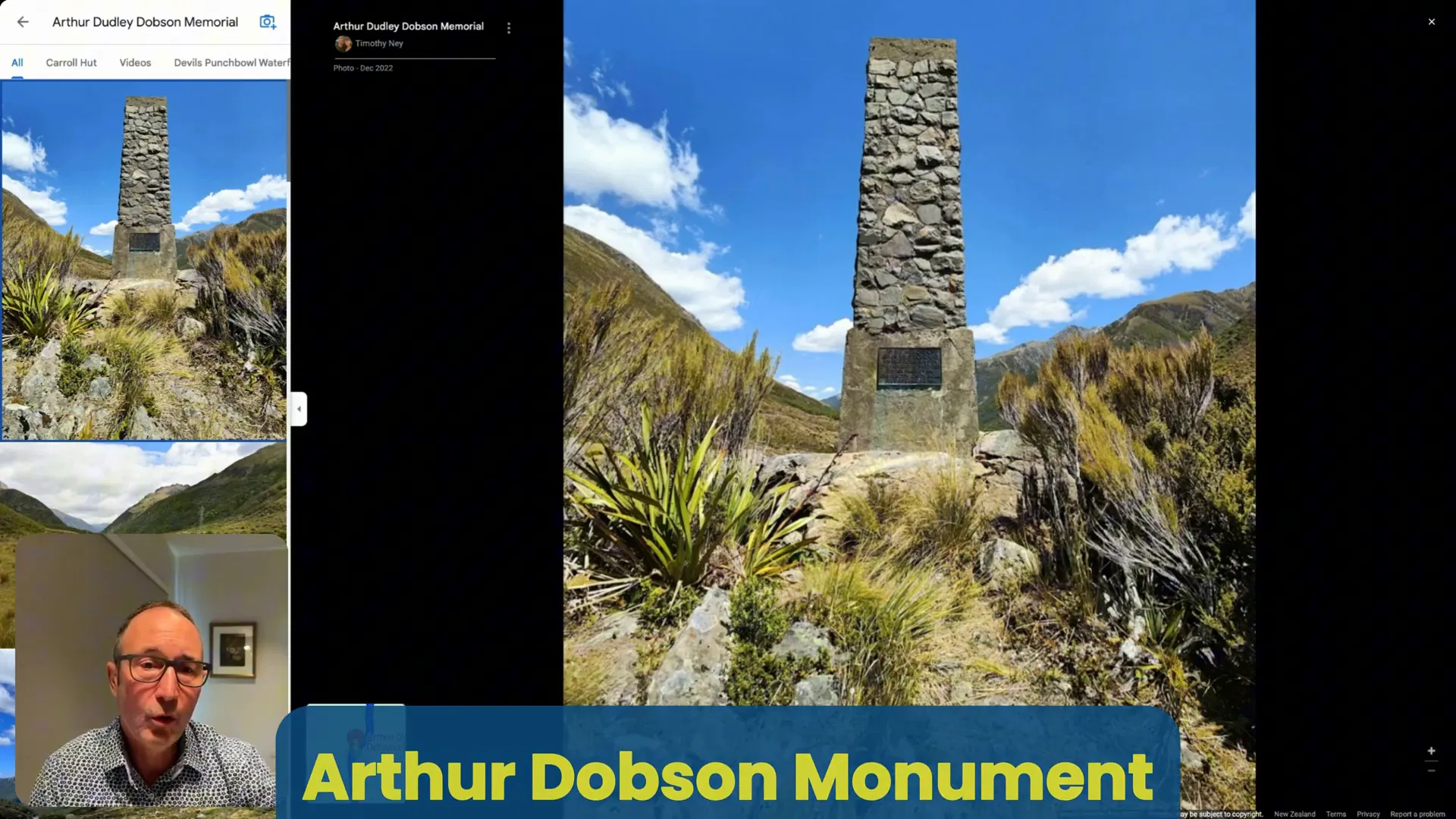 Monument dedicated to Arthur Dobson