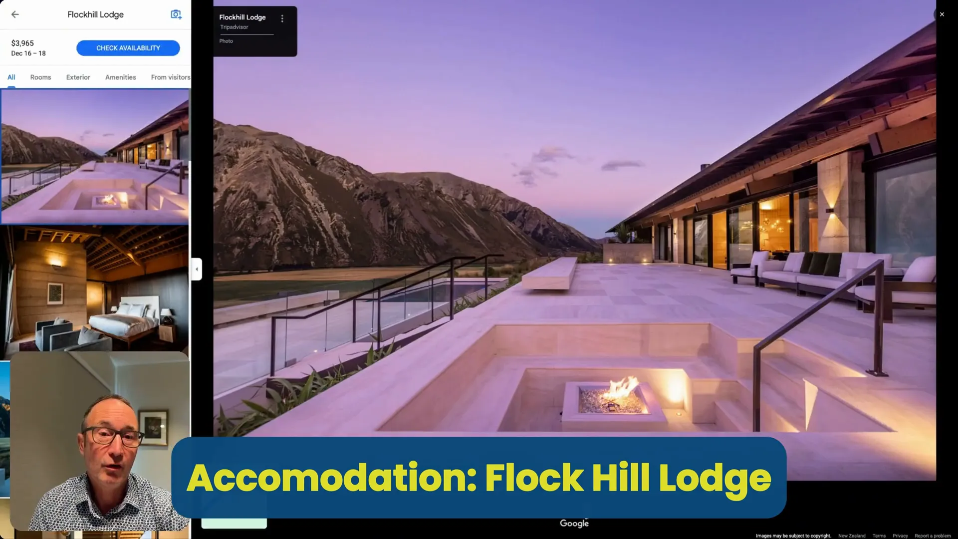 Flockhill Lodge amidst scenic backdrop