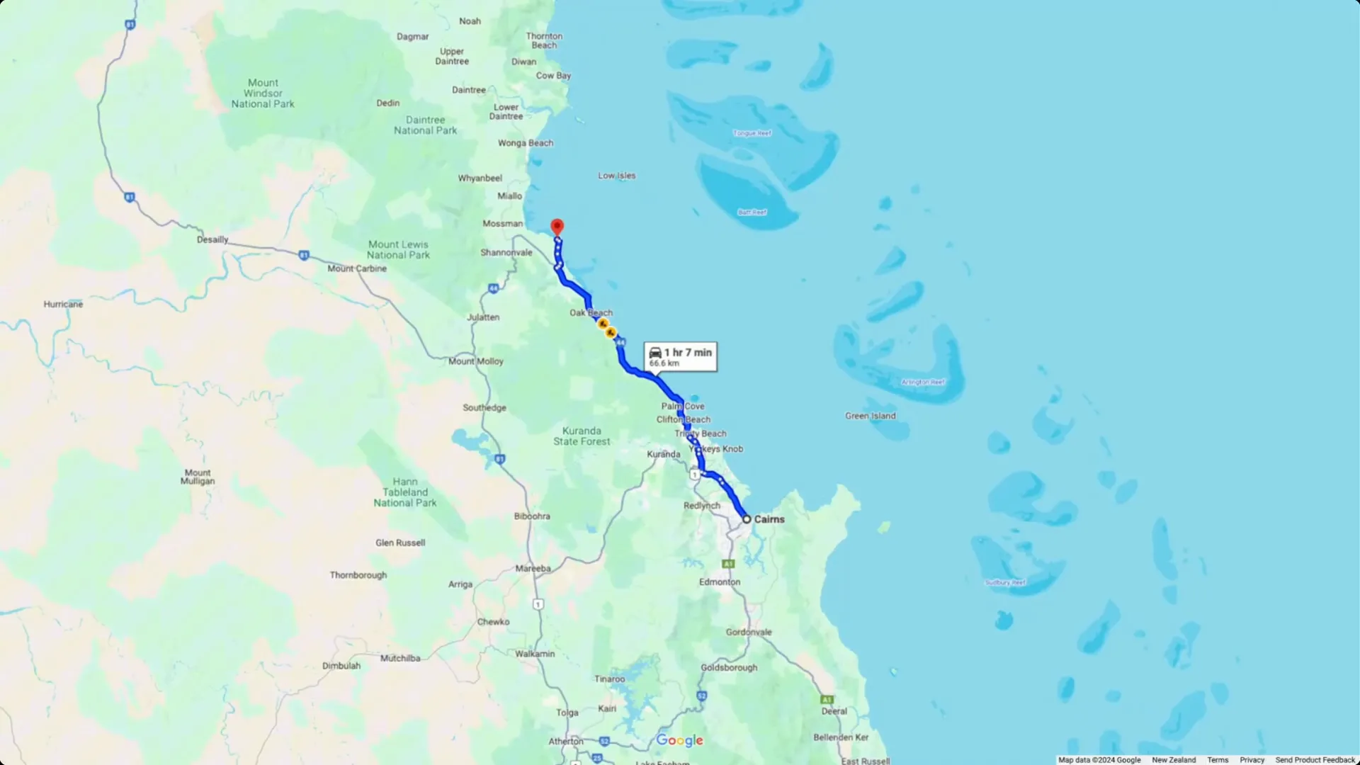 Transportation options from Cairns Airport to Port Douglas