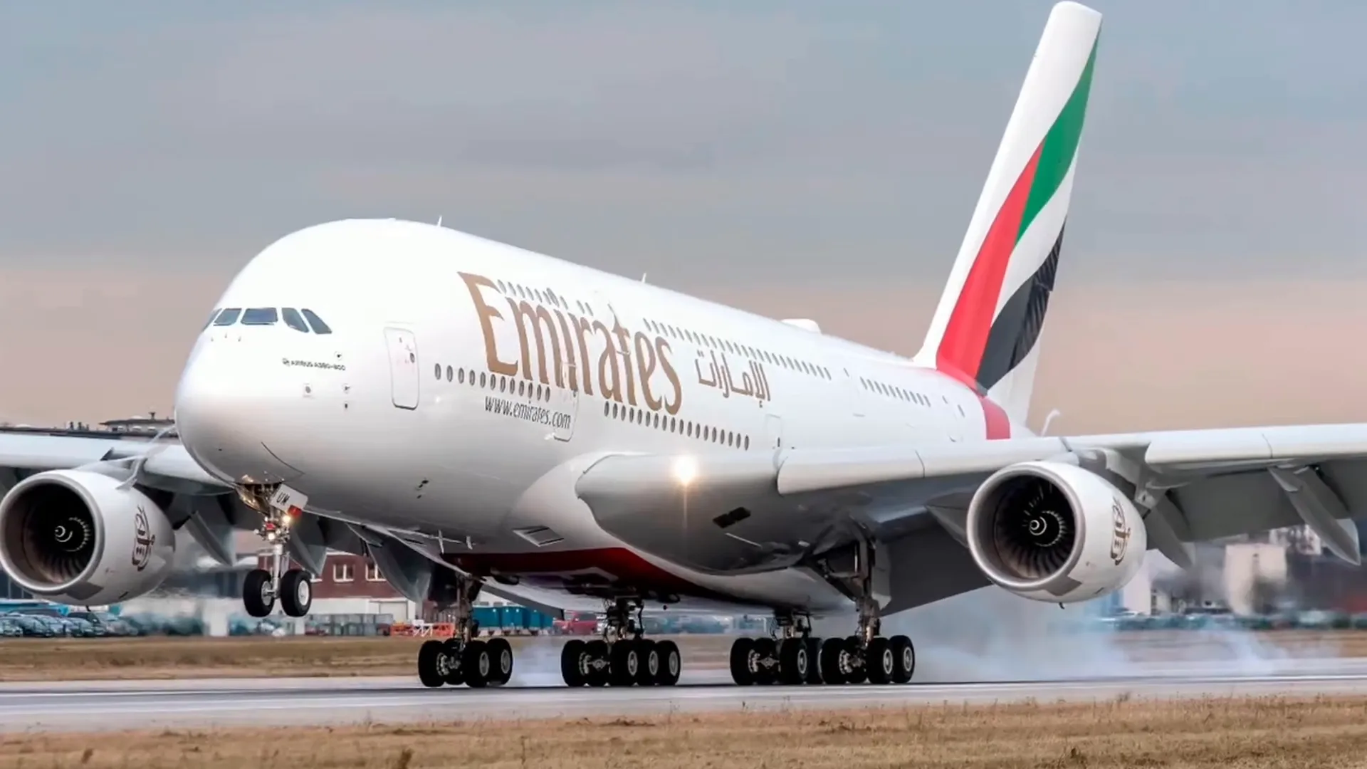 Emirates aircraft in Dubai