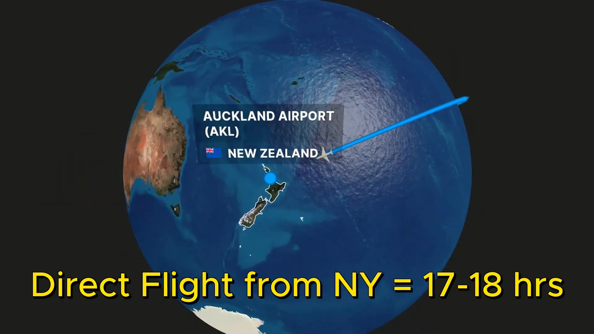 Air New Zealand flight from USA