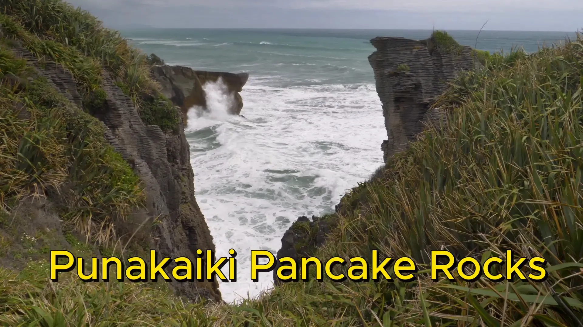 Punakaiki Pancake Rocks at sunset