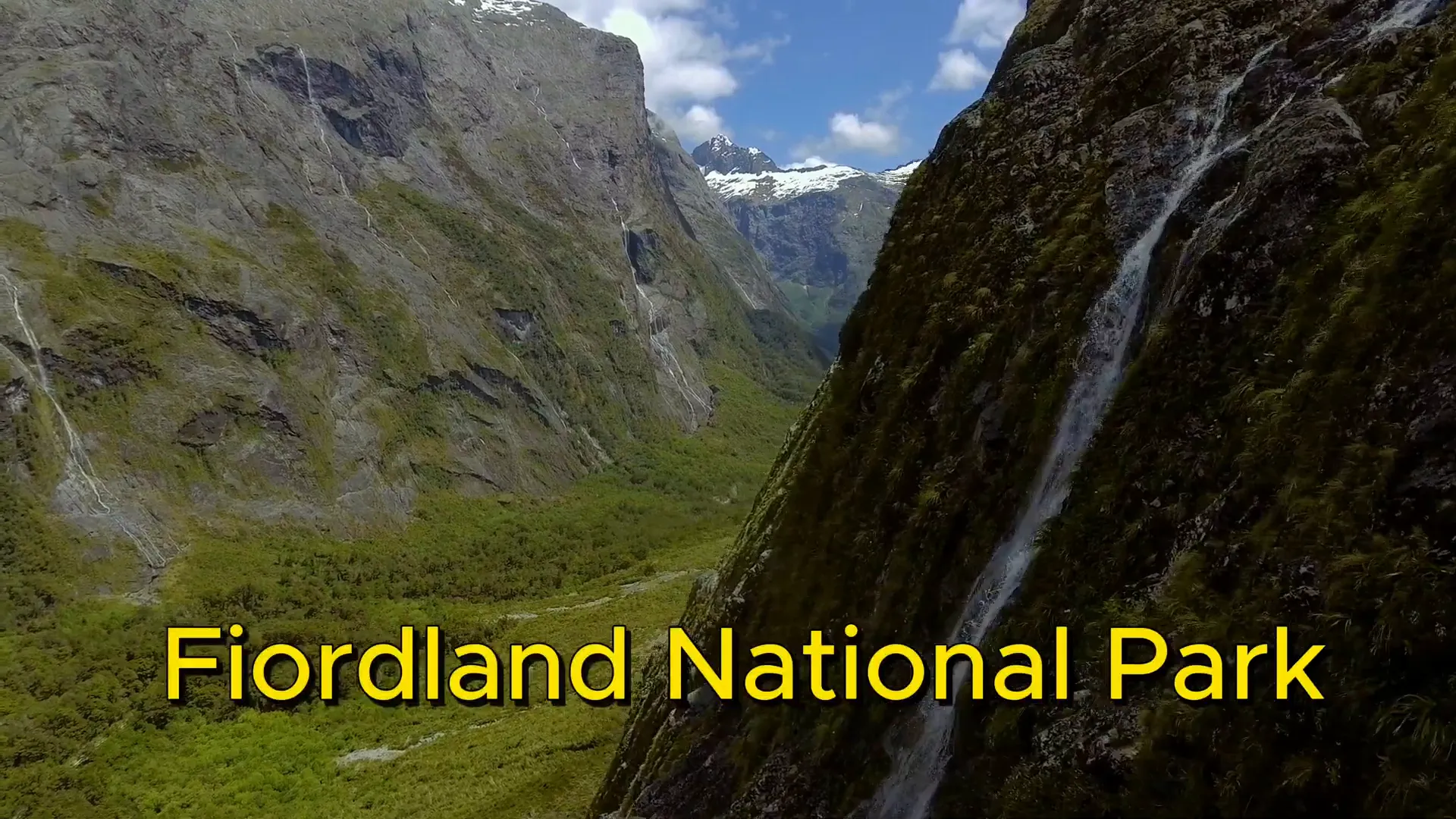 Scenic view of Milford Sound