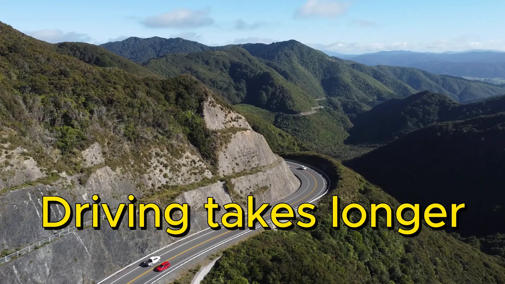 Scenic view of a New Zealand road trip