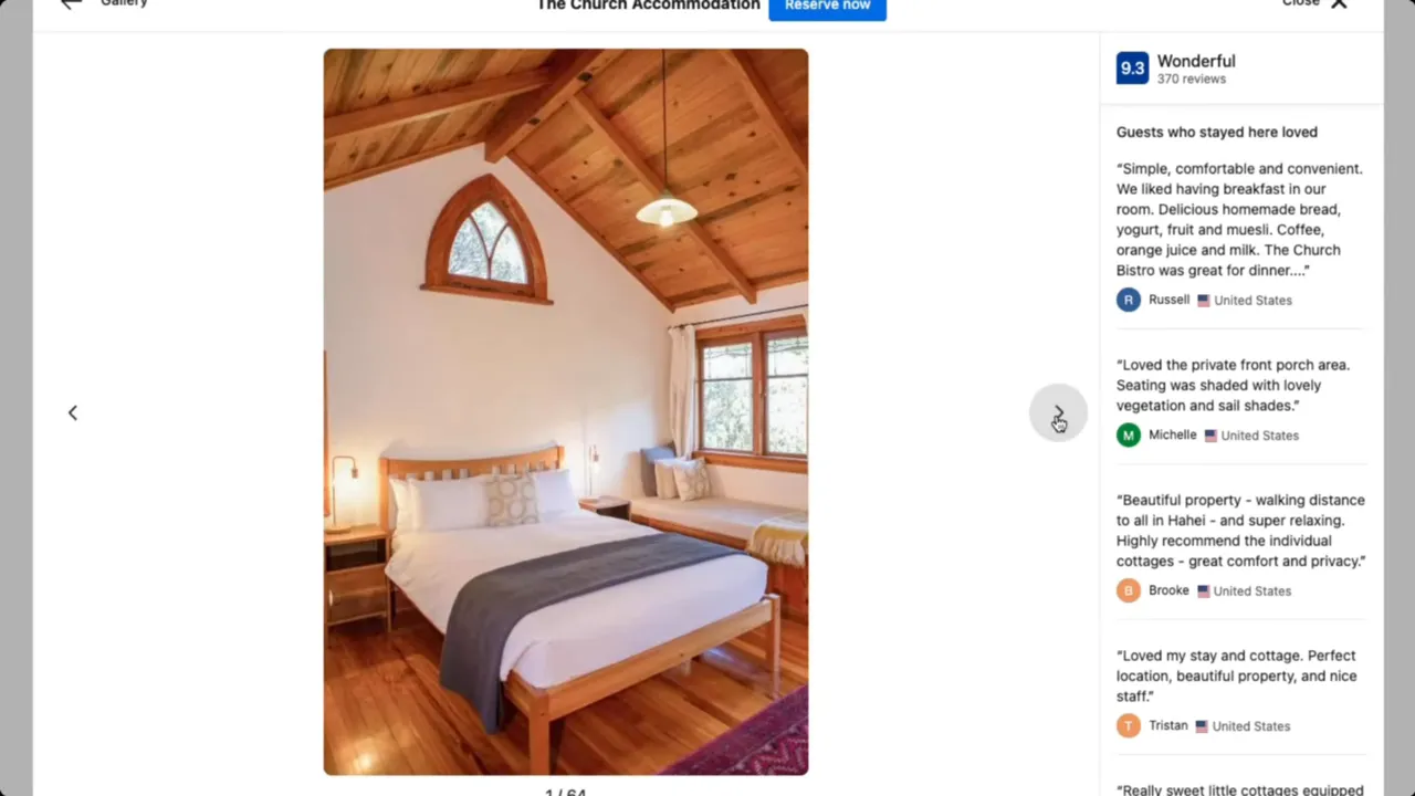 A small church conversion accommodation near the beach