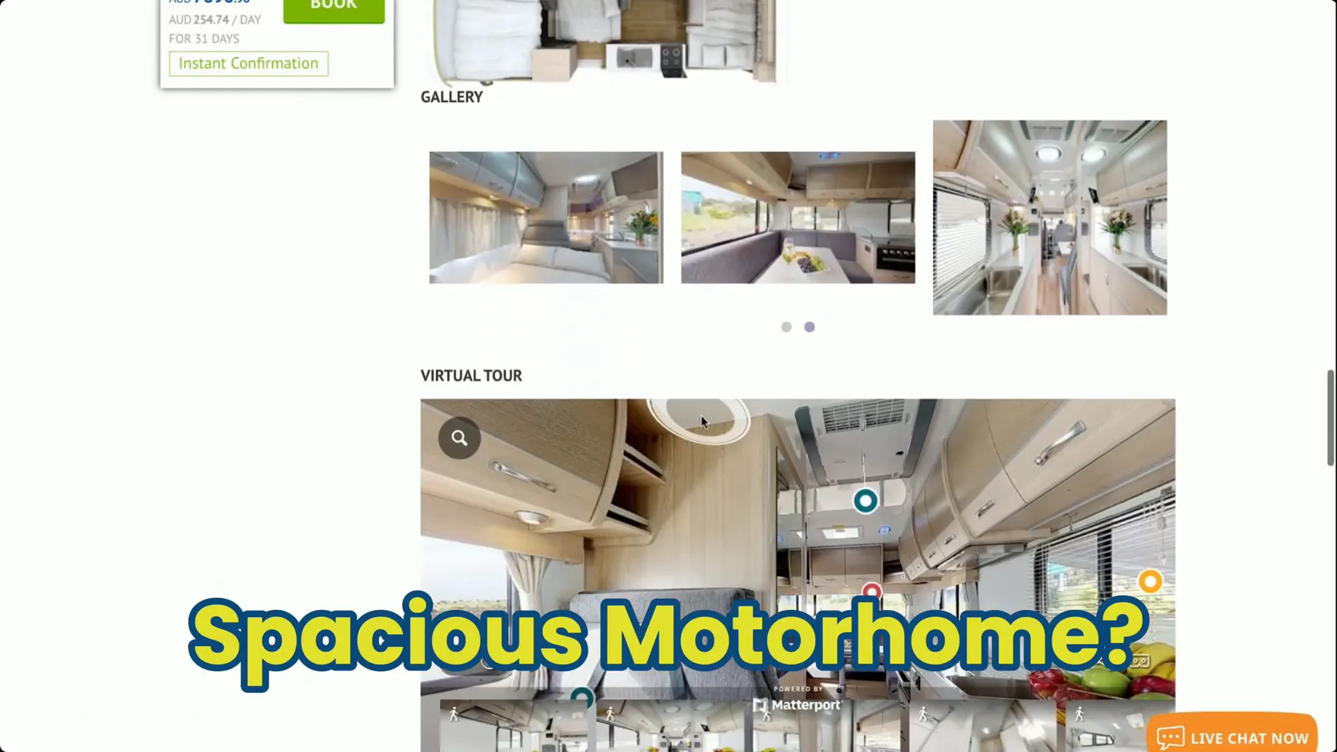 Family enjoying a spacious motorhome interior
