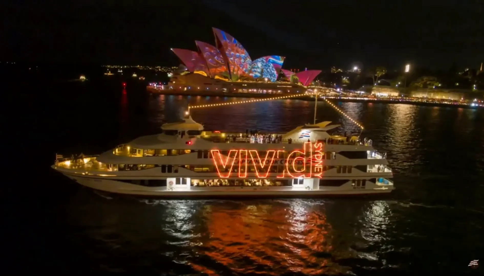 Sydney Harbour dinner cruise with city lights