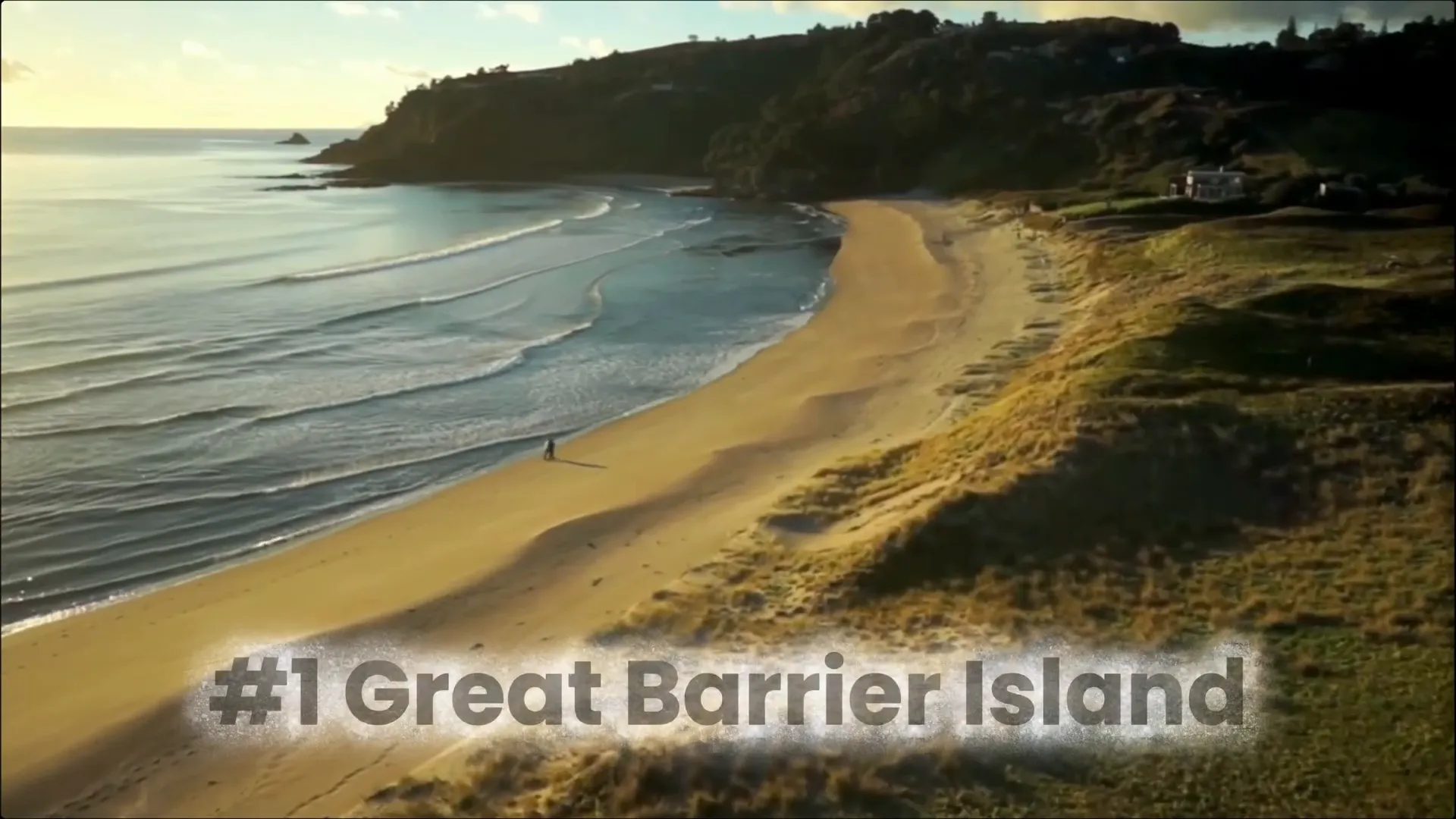 Scenic view of Great Barrier Island coastline - New Zealand North Island Attractions