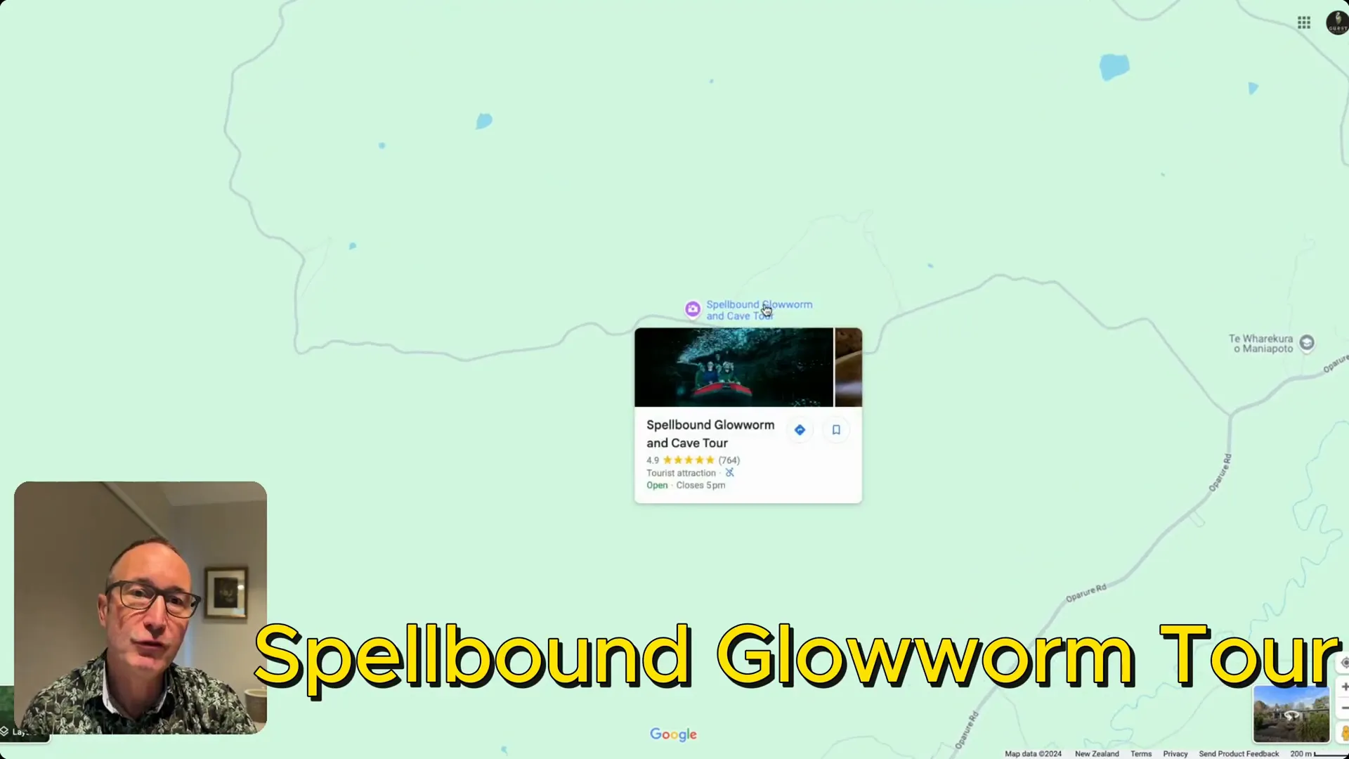 Glowworms in Spellbound Cave