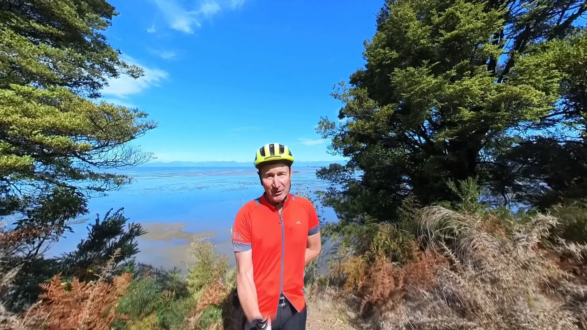 Cyclist reflecting on the Great Taste Trail journey