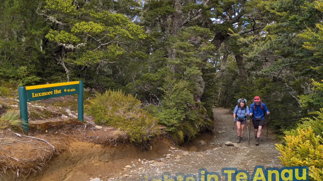 Lake Te Anau and Fiordland mountain backdrop — ideal base for hiking