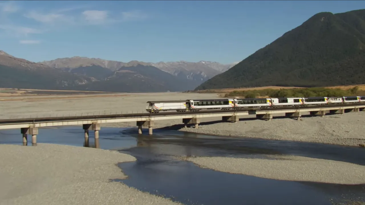 TranzAlpine through passes and river valleys — a scenic highlight