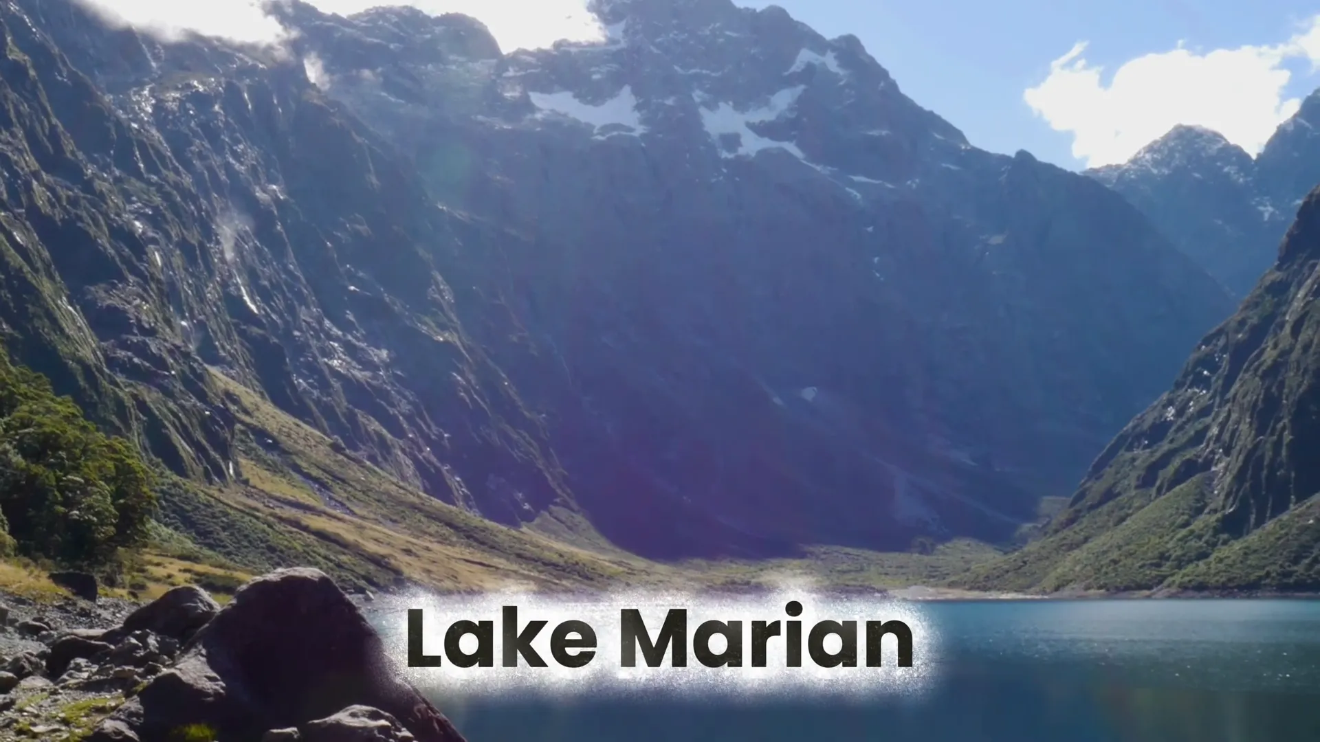 Lake Marian surrounded by peaks