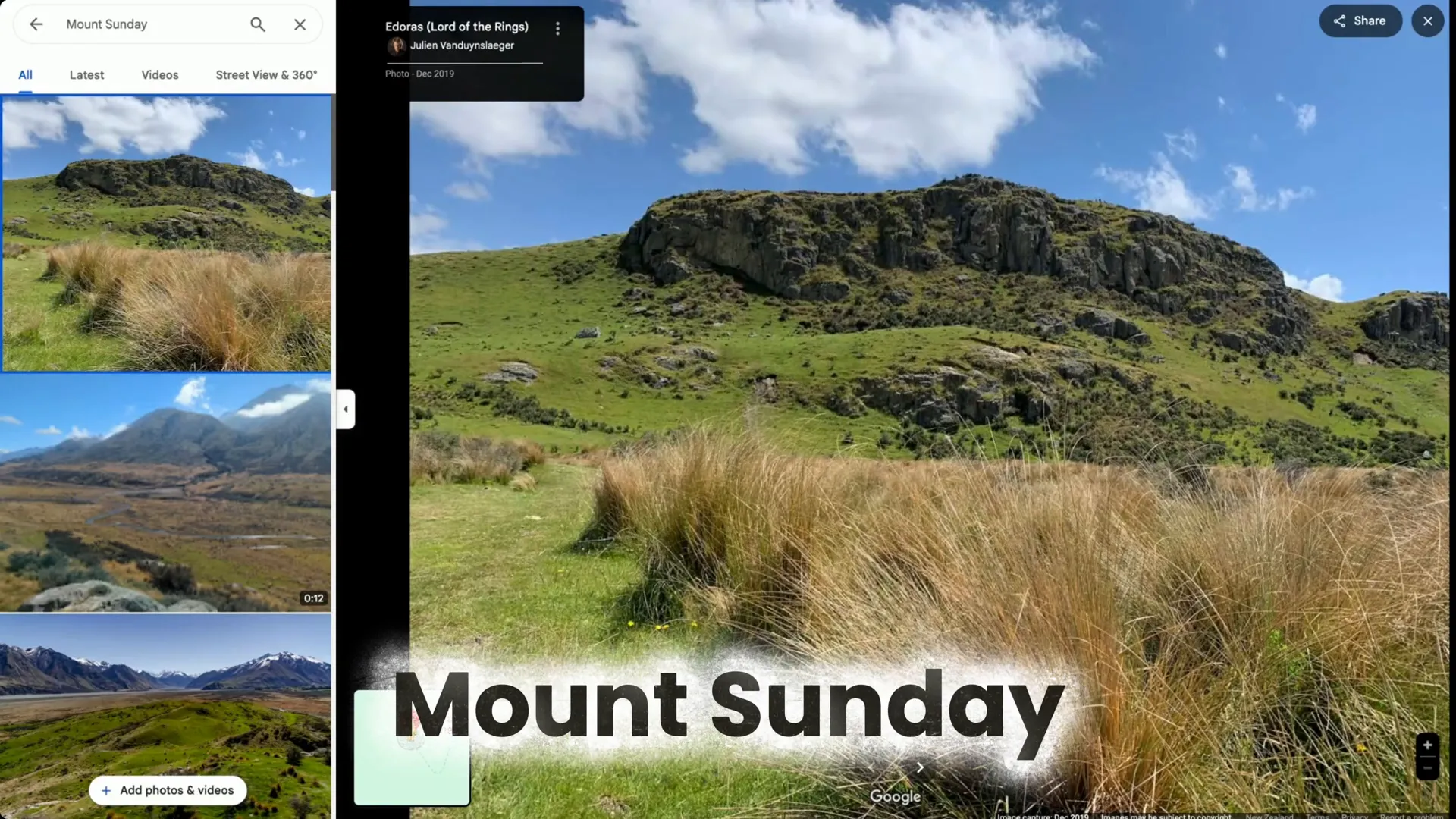 Mount Sunday with scenic views