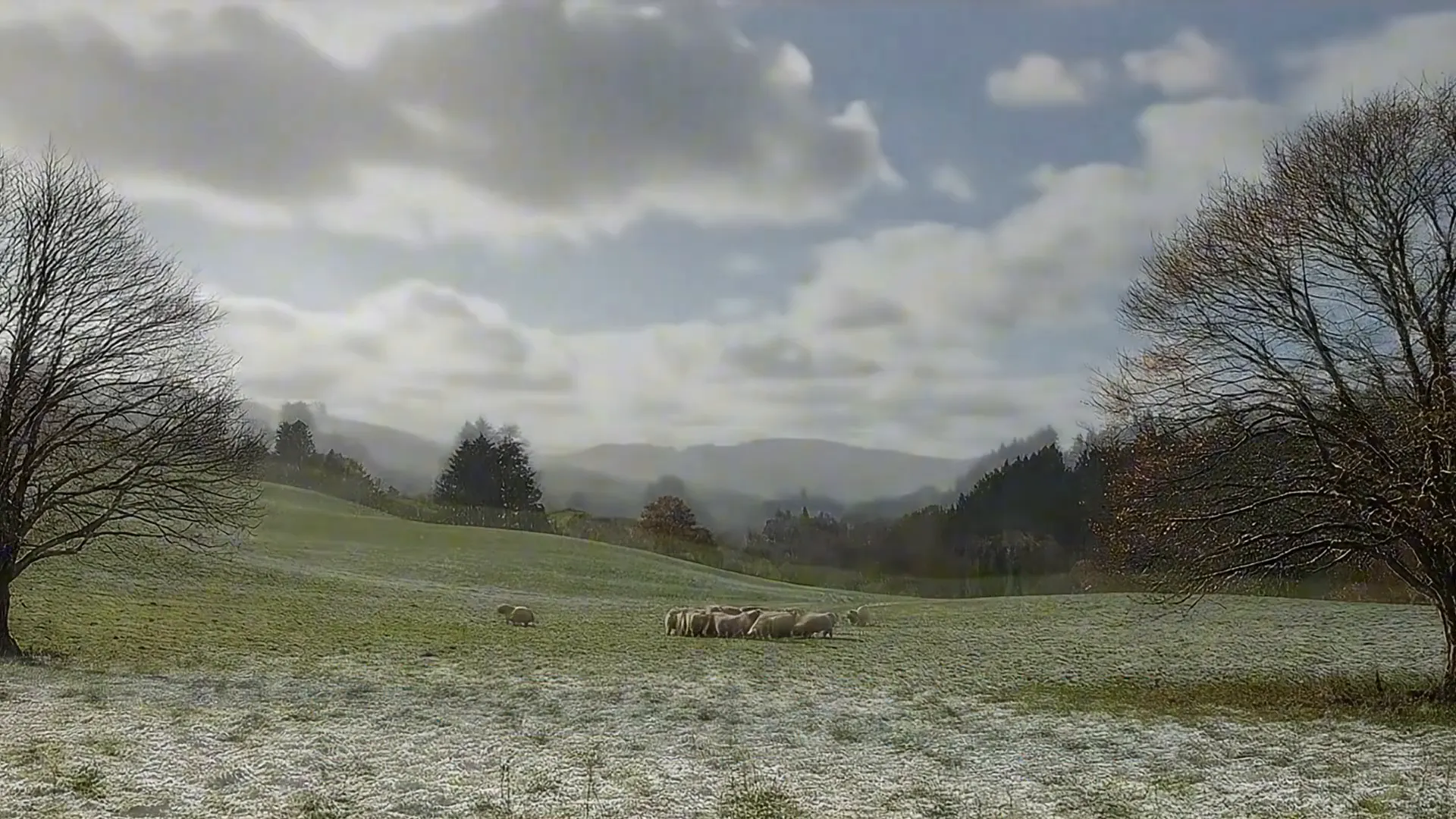 Sunshine and rain in New Zealand weather