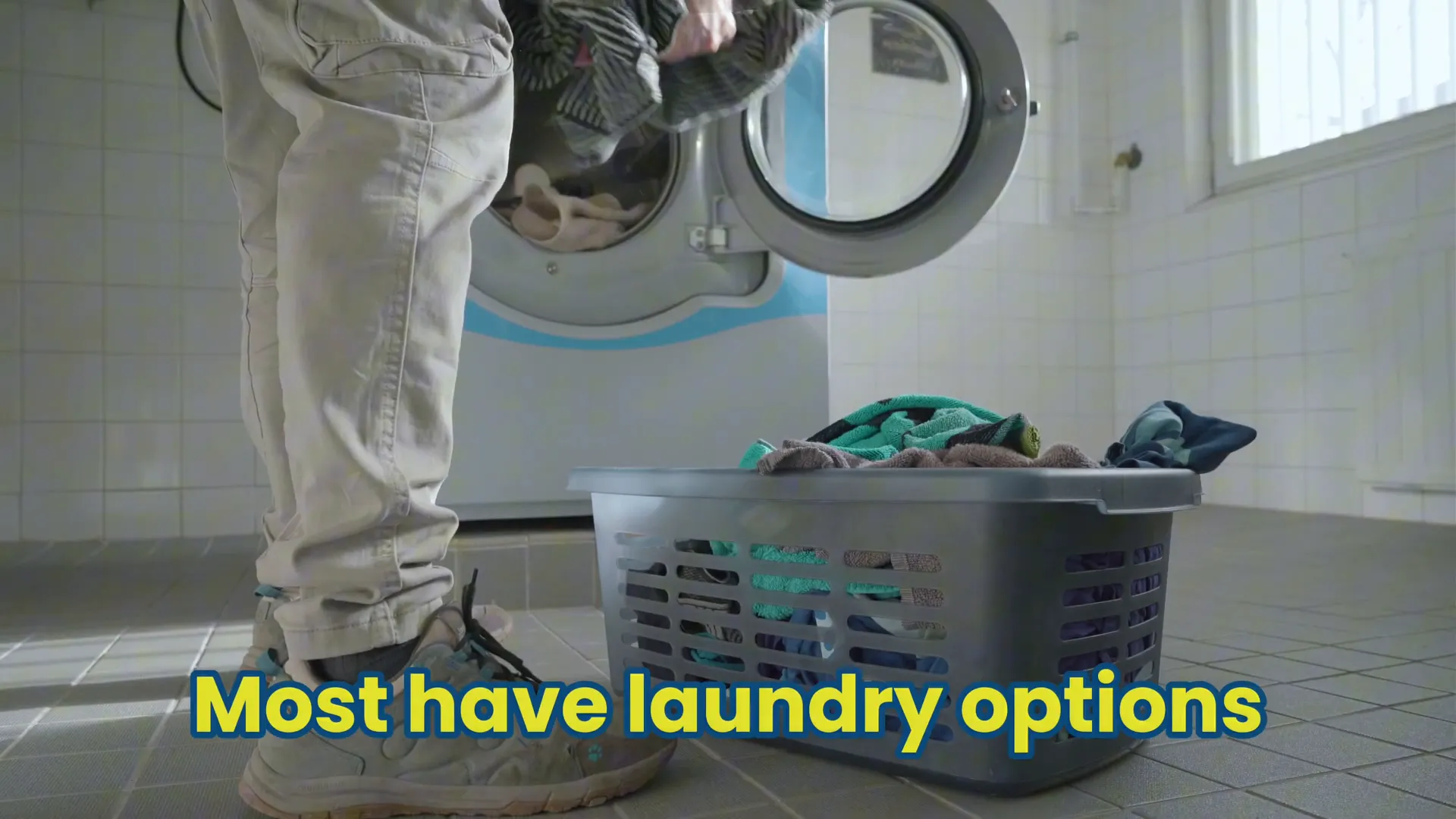 Laundry machines in New Zealand accommodation