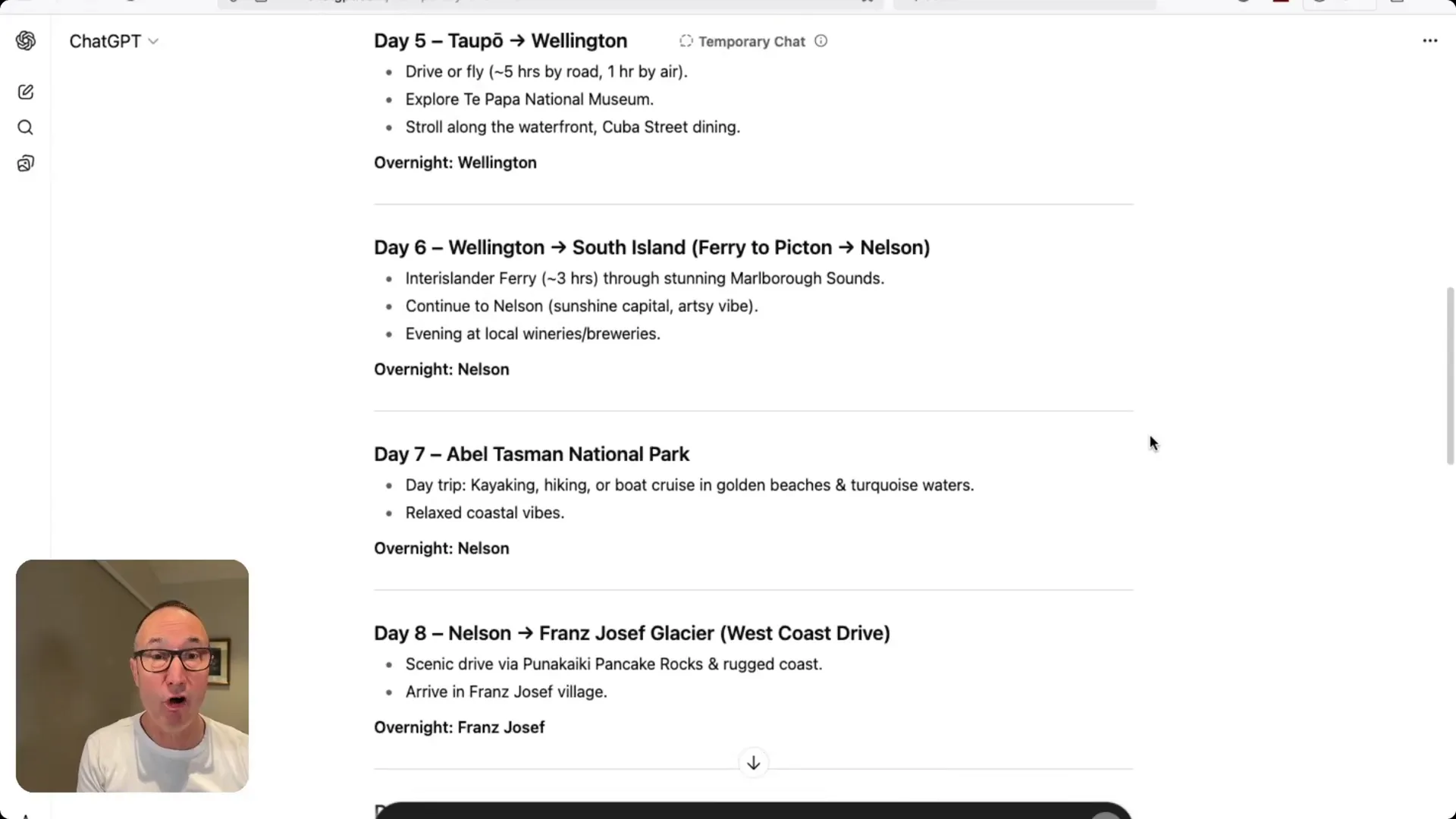 Demonstration: starting with a blank ChatGPT page