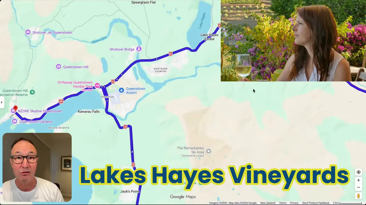 Lake Hayes Vineyards near Queenstown in New Zealand’s South Island