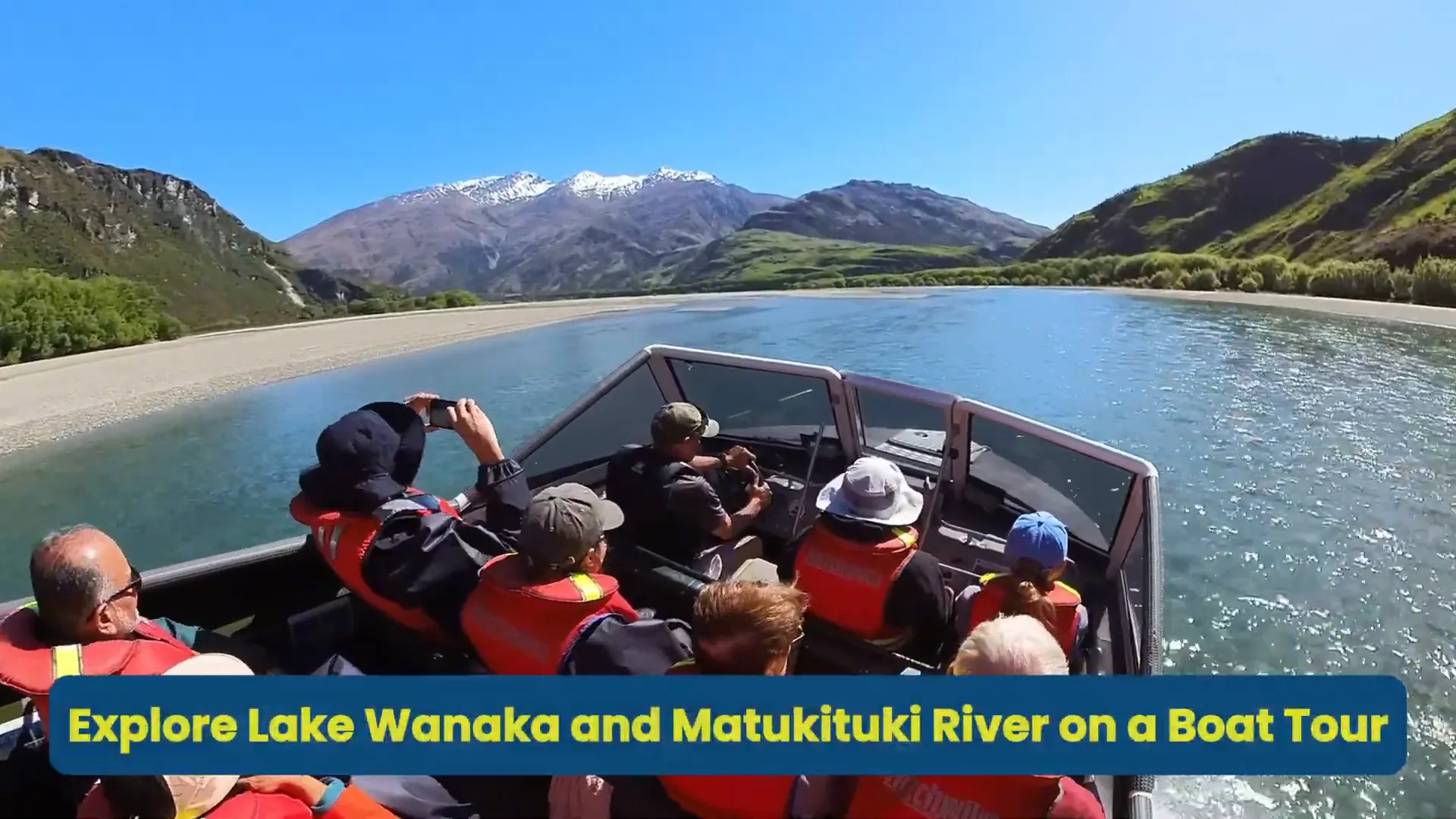 Scenic views on Wanaka River Safari