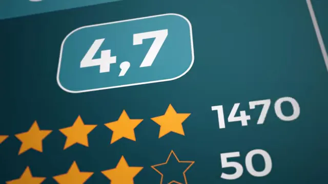 Pantalla de reseñas en Amazon y ejemplos de feedback