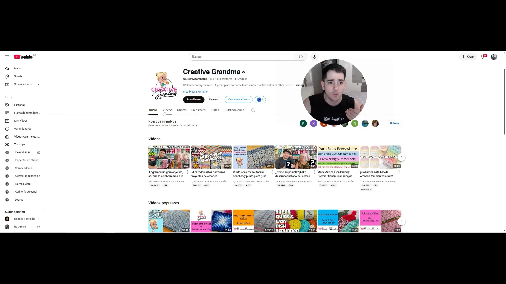 Informe con temas candentes y canales influencers para crochet
