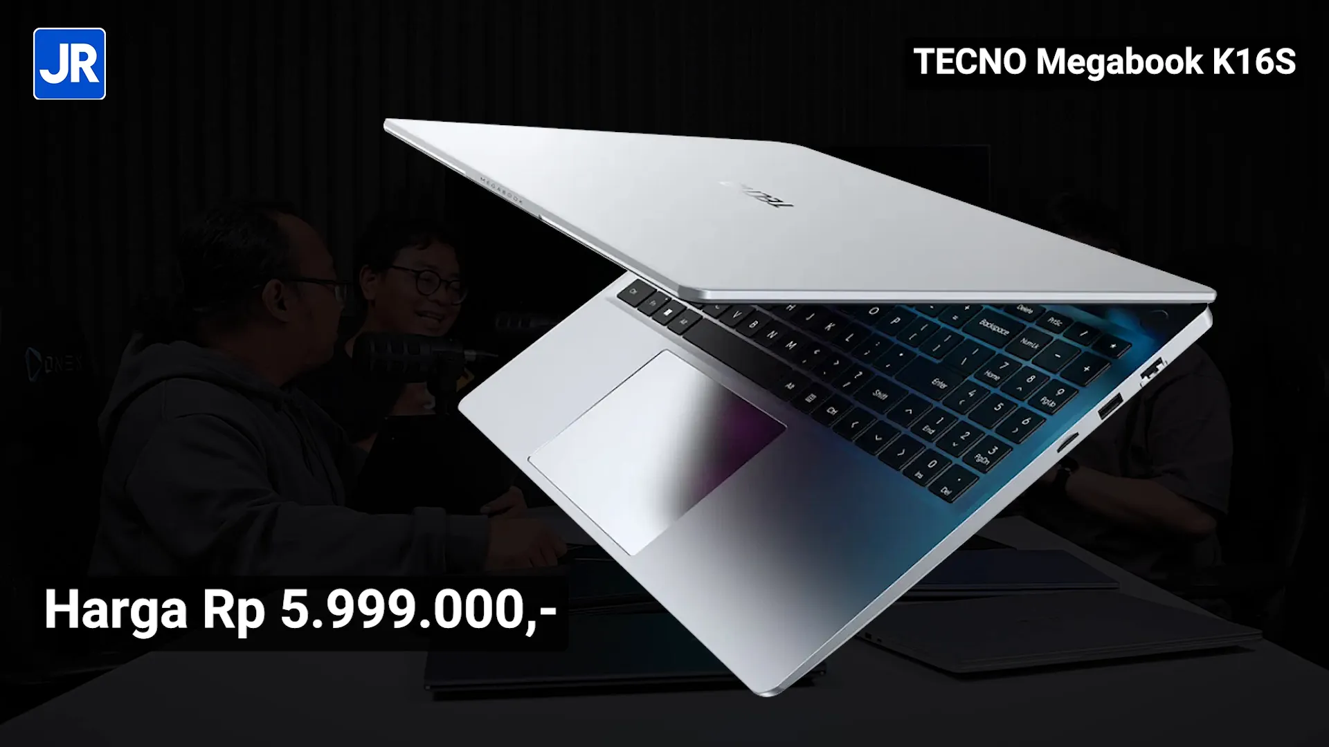 Tecno Megabook K16S dengan layar 16 inci dan baterai besar 70Wh