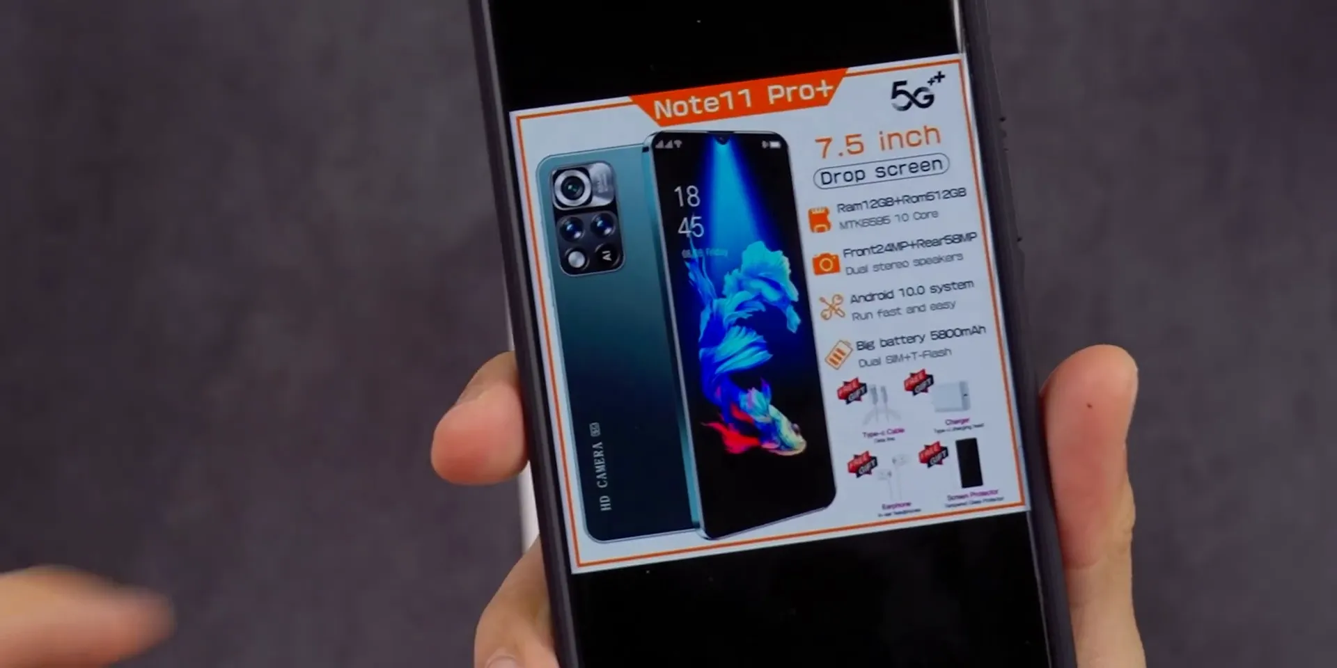 Poster HP Note11 Pro+ yang menampilkan desain kamera mirip Redmi Note 11 Pro