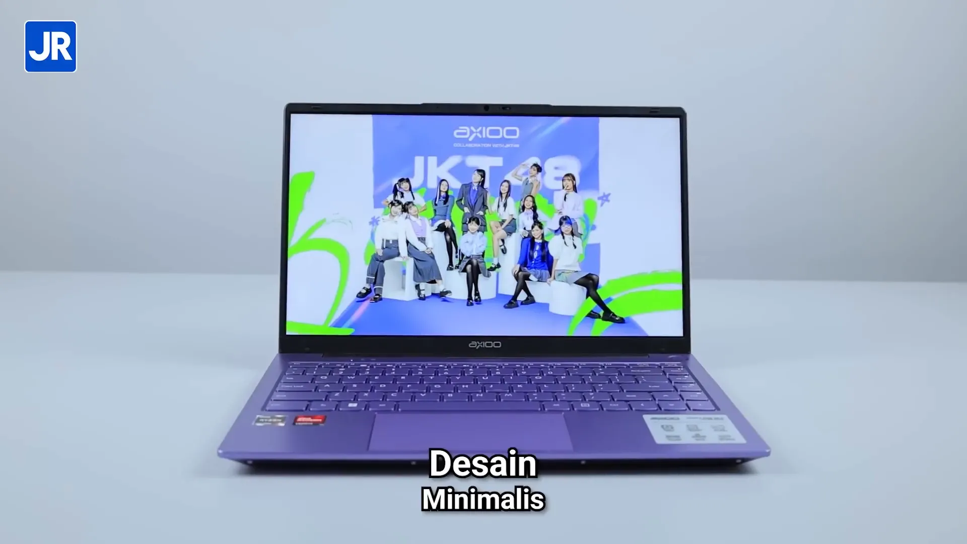 Desain minimalis dengan warna royal purple khas Lollipop Edition