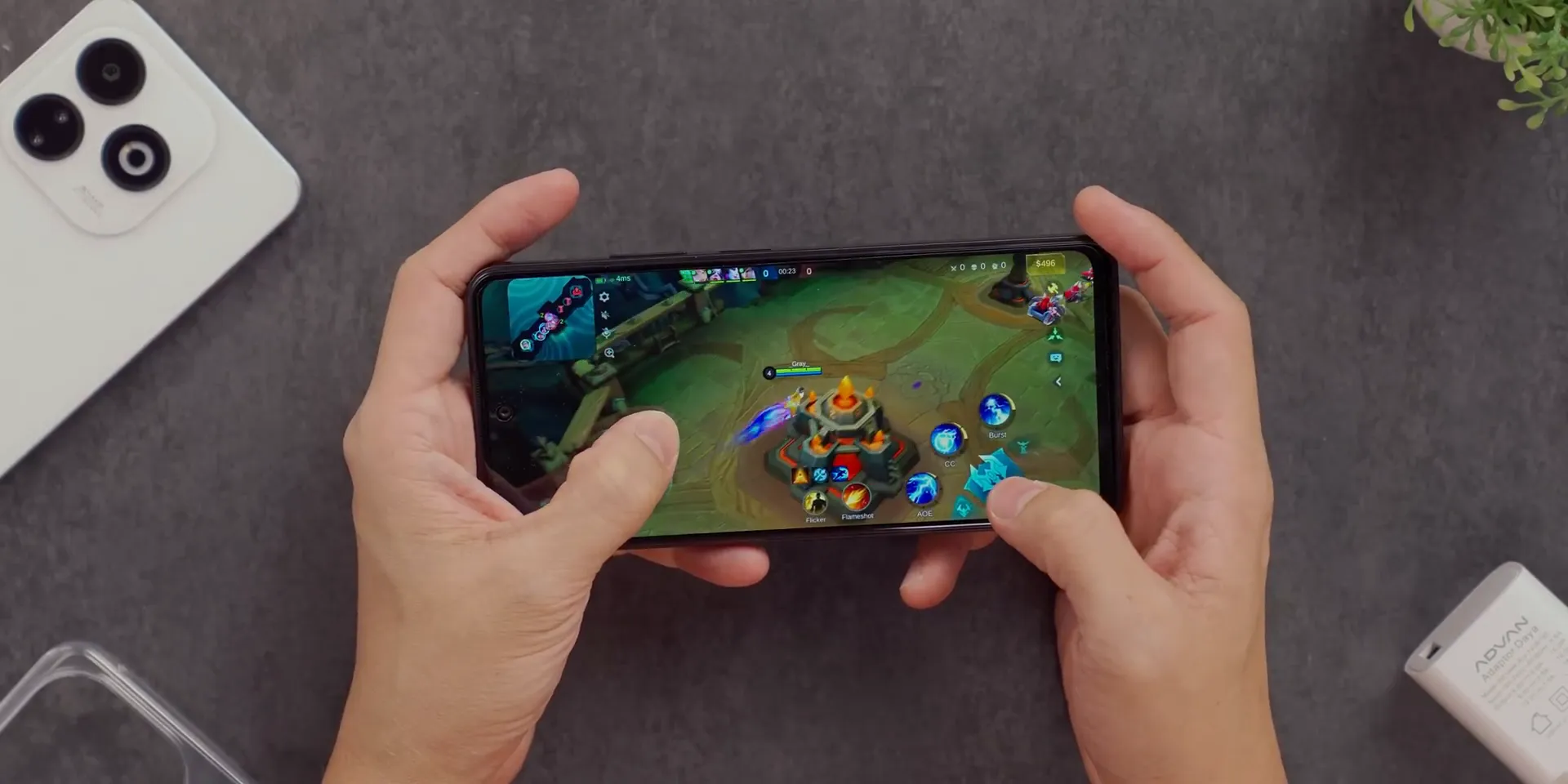 Tes gaming Mobile Legends di Advan X1