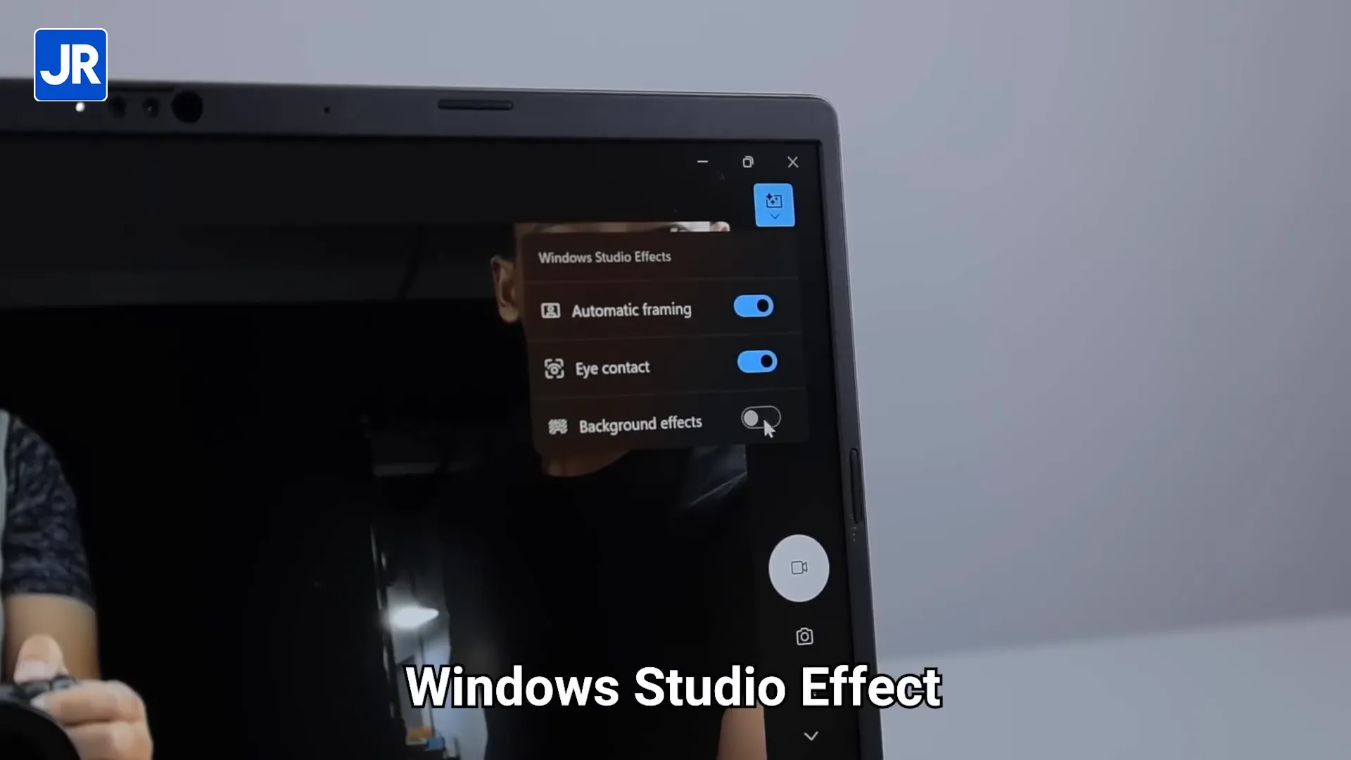 Kamera dan mikrofon ASUS Vivobook S14 dengan fitur Windows Studio Effect